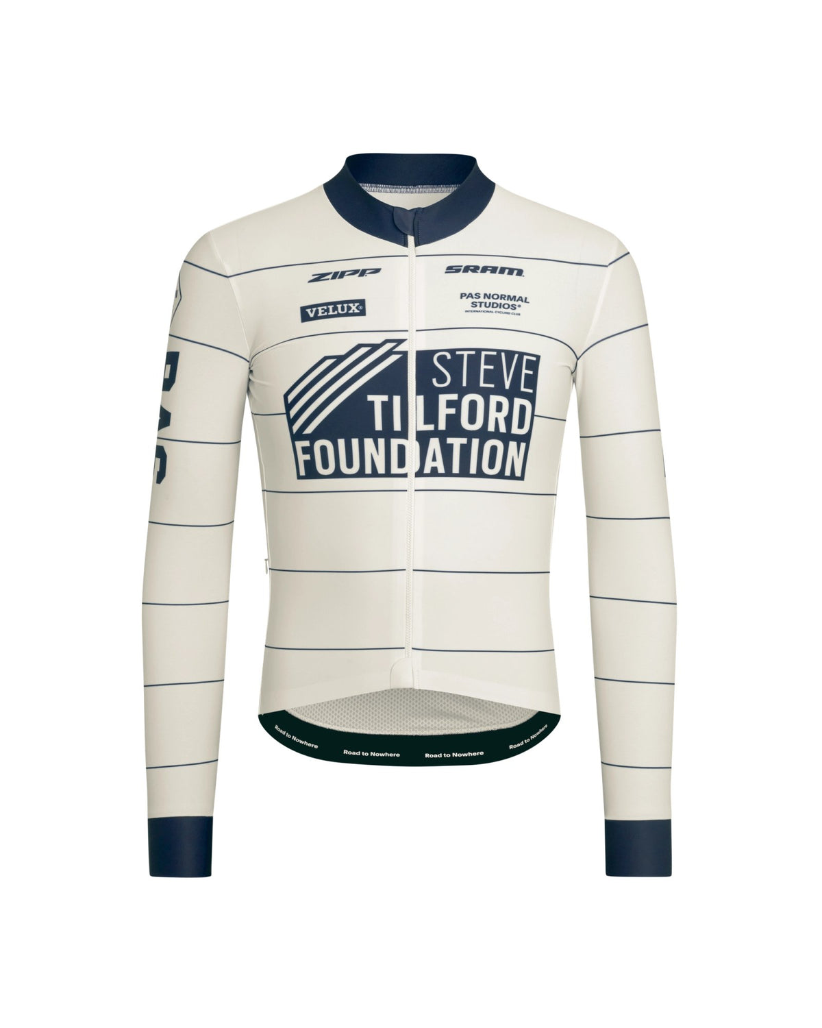 Maillot largo Pas Normal Studios STFR Mechanism en Off White, vista frontal #Color_Off White