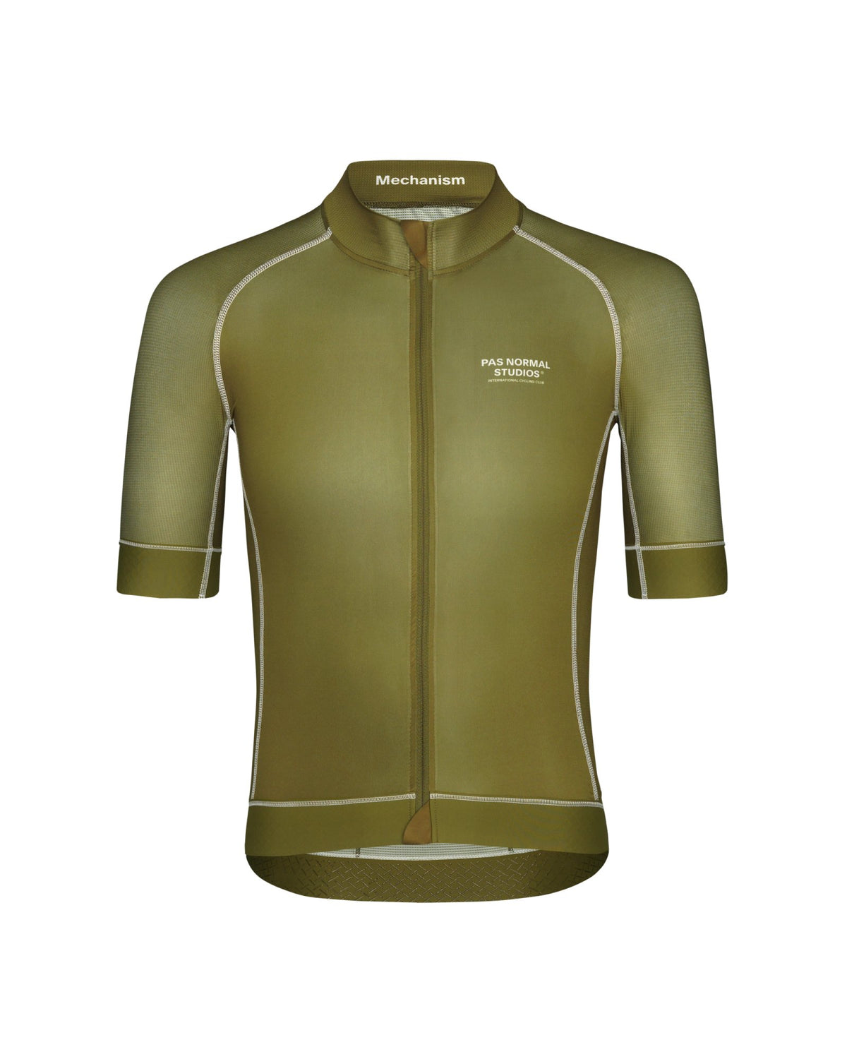 Maillot Corto Pas Normal Studios Mechanism en Deep Green, producto plano sobre fondo #Color_Deep Green