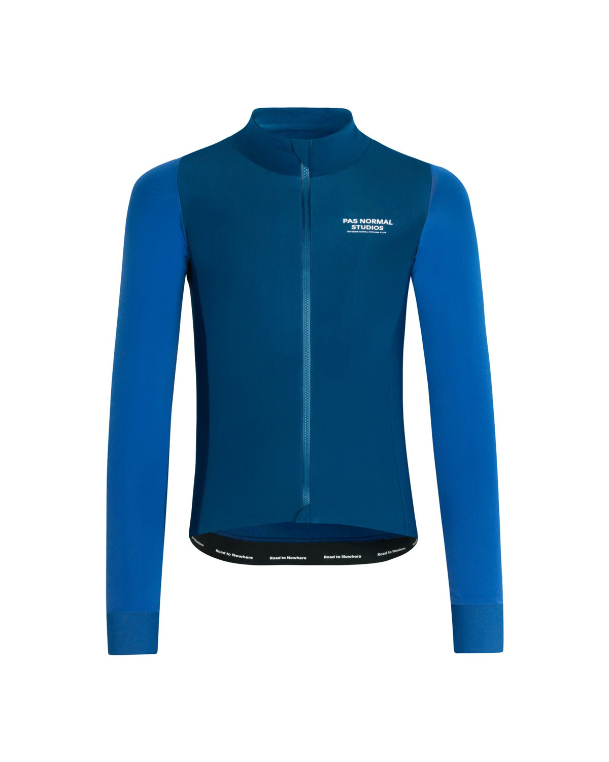 Maillot largo térmico Pas Normal Studios Mechanism Thermal en Dark Blue, vista frontal #Color_Dark Blue