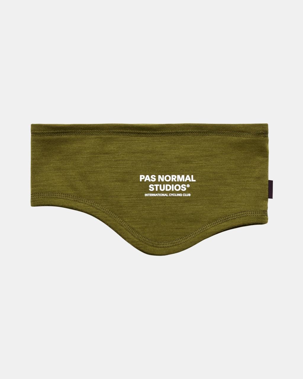 Cinta de Cabeza Pas Normal Studios Logo Merino Headband Khaki Green #Color_Khaki Green