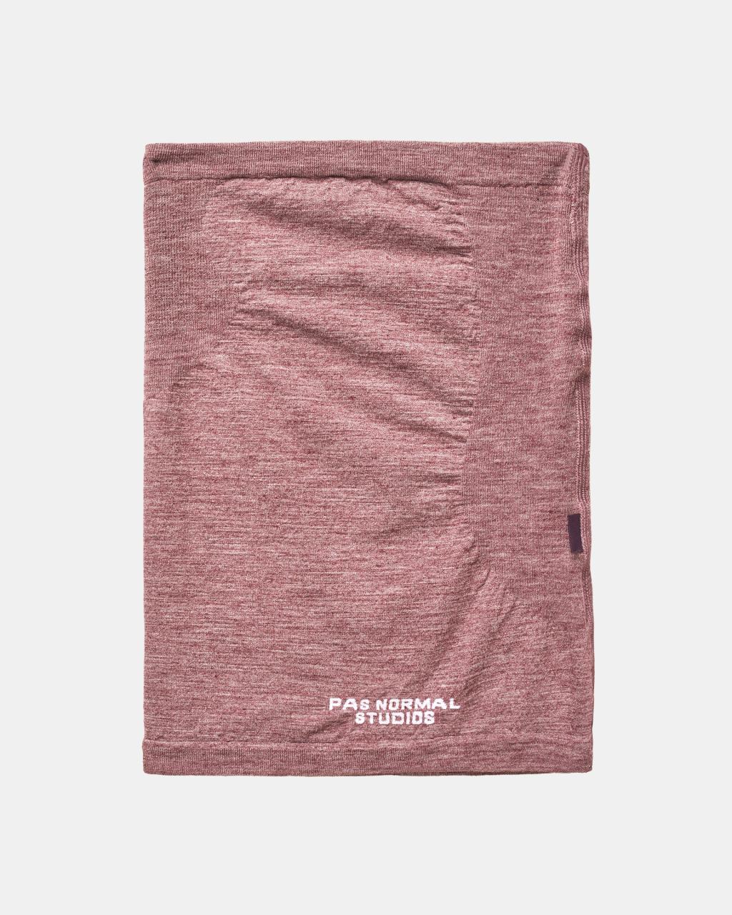 Braga de Cuello Pas Normal Studios Logo Merino Knit Necktube Maroon #Color_Maroon