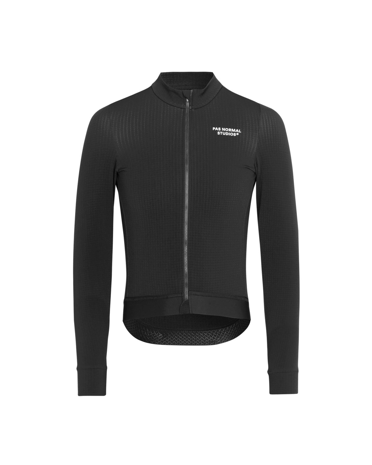Maillot Largo Pas Normal Studios Essential en Black, producto plano sobre fondo #Color_Black
