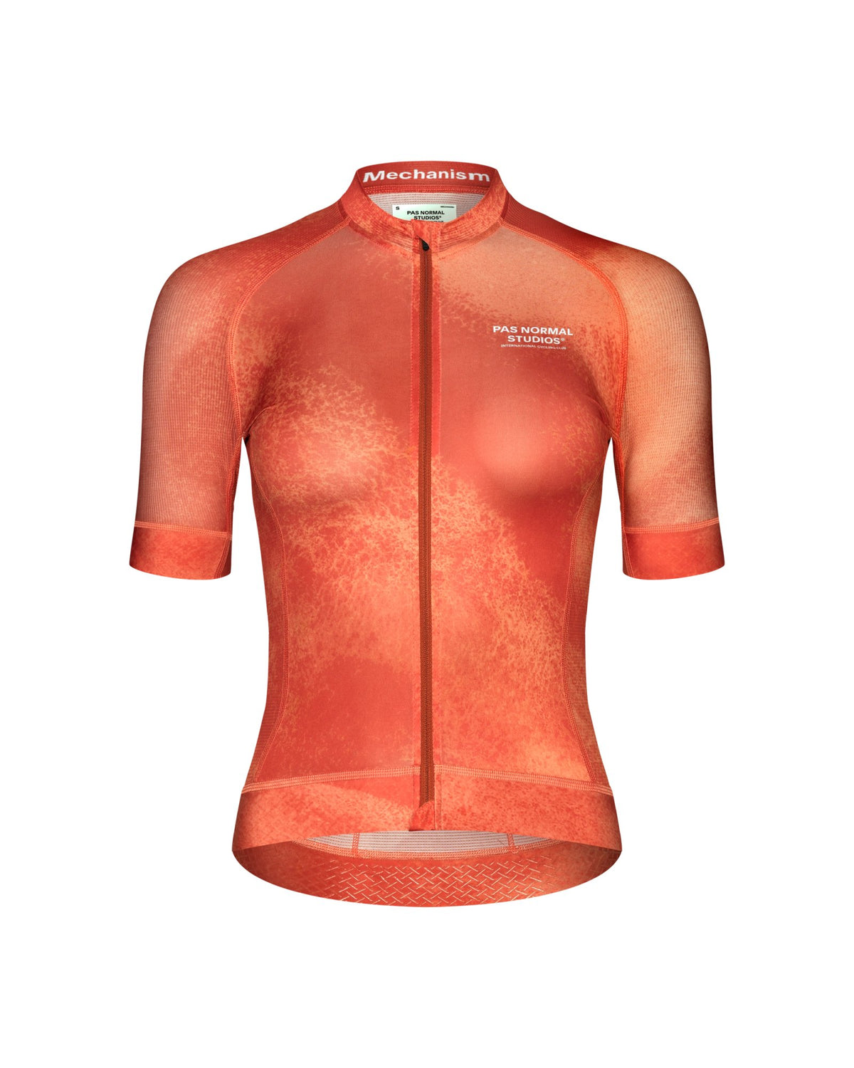 Maillot Corto Mujer Pas Normal Studios Mechanism en AOP Hibiscus Orange, bodegón frontal #Color_AOP Hibiscus Orange