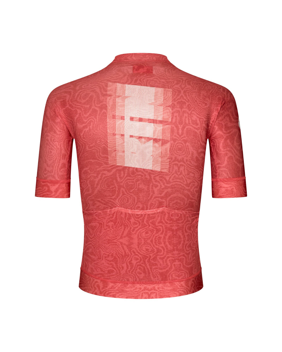Maillot Corto Pas Normal Studios Mechanism Logo en AOP RTN Classic red, producto plano por detrás #Color_AOP RTN Classic red