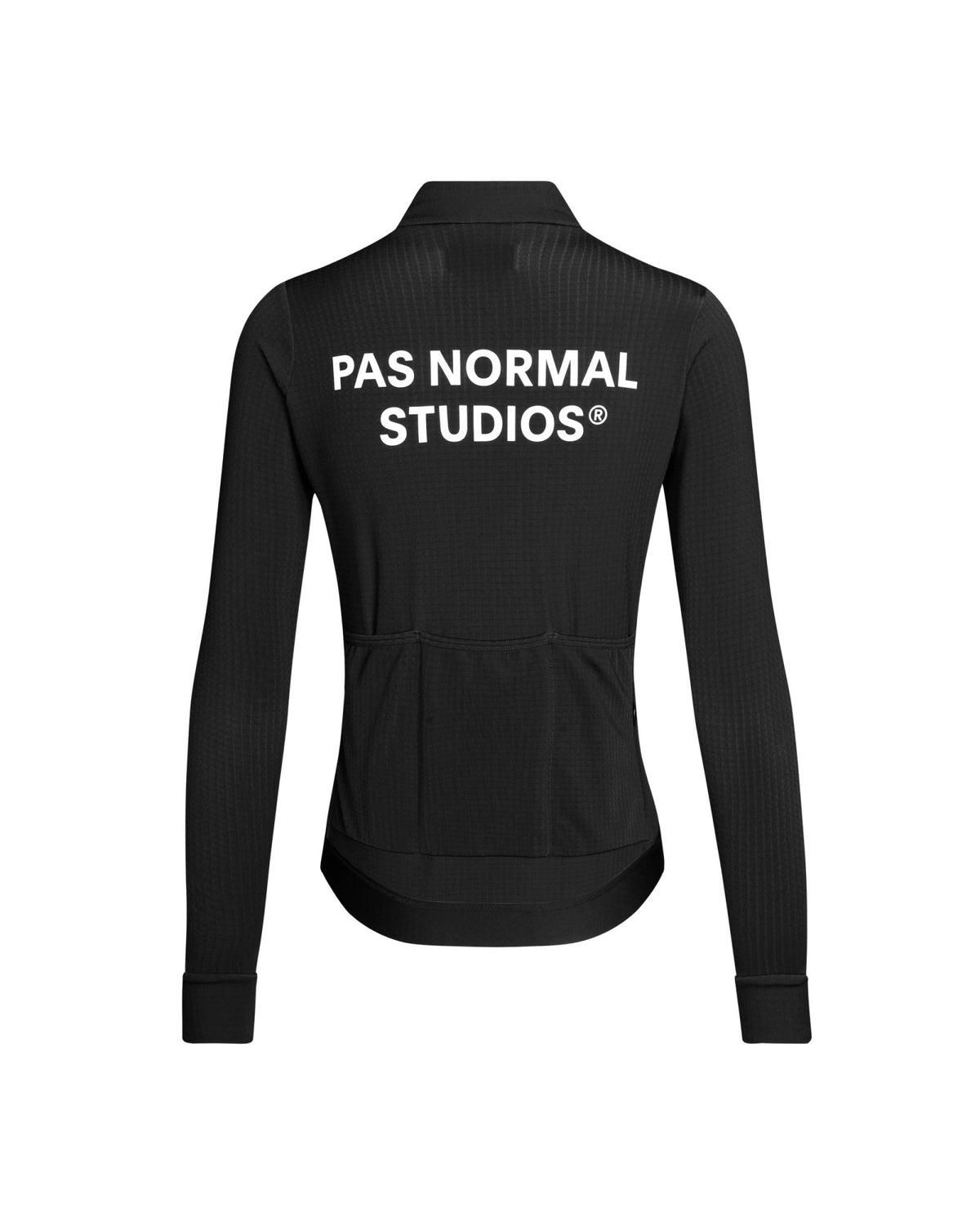 Maillot largo mujer Pas Normal Studios Essential en Black, bodegón trasero #Color_Black