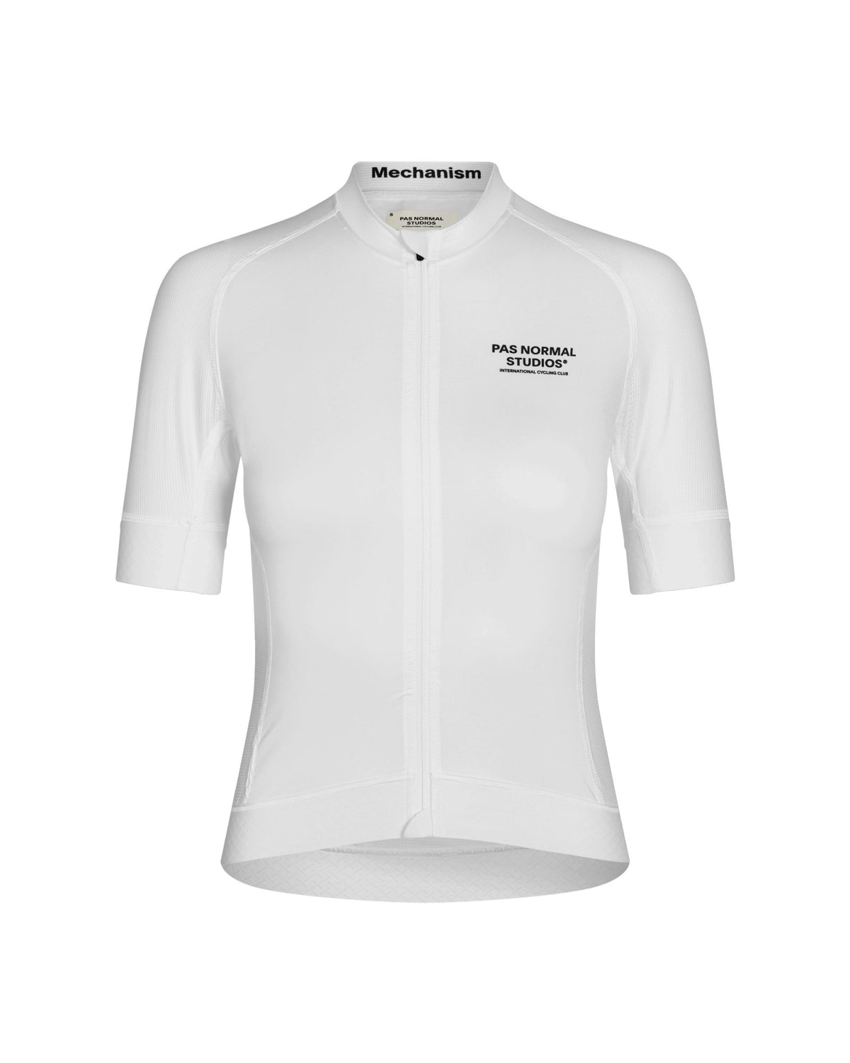 Maillot Corto Mujer Pas Normal Studios Mechanism en White, bodegón frontal #Color_White