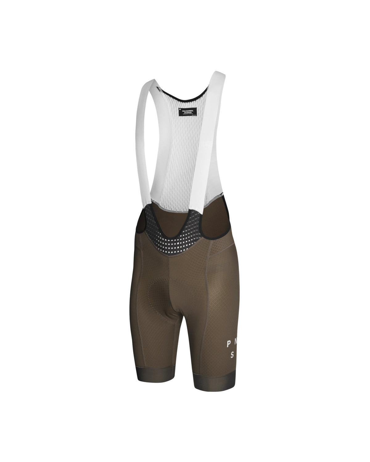 Culotte corto Pas Normal Studios Oakley Mechanism en Black Olive, vista de tres cuartos de estudio #Color_Black Olive
