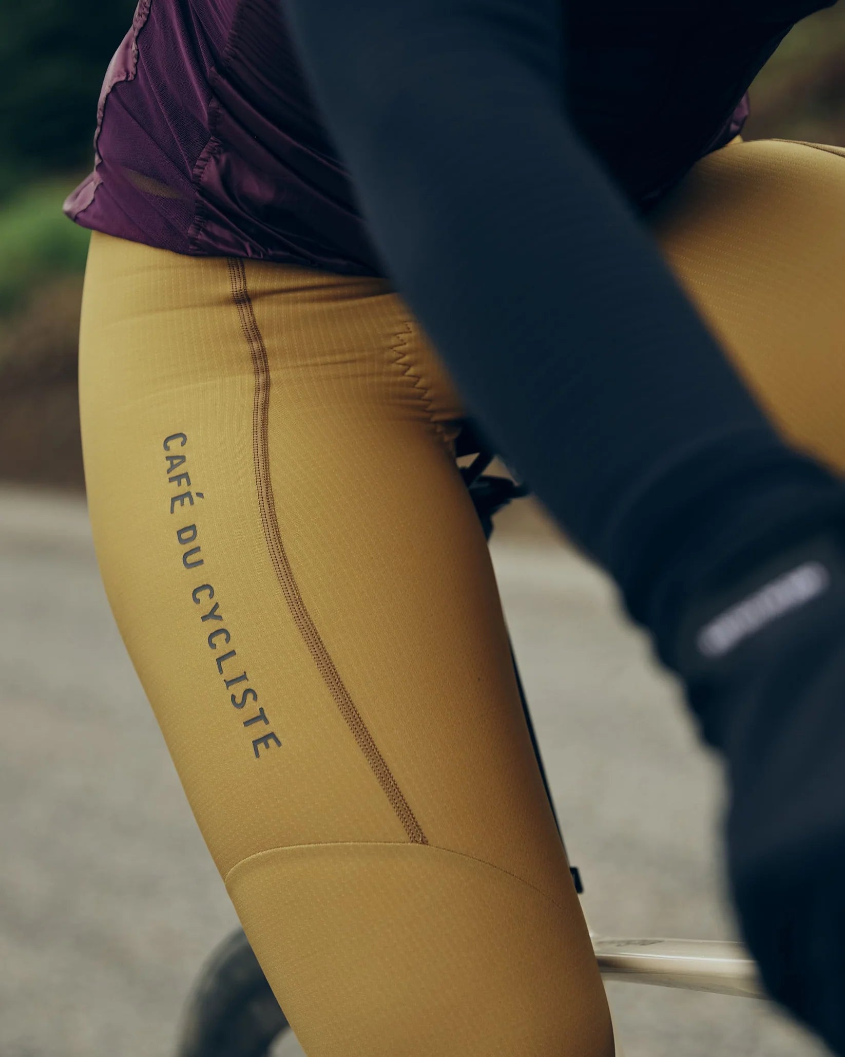 Culotte Largo Cafe du Cycliste Mujer Marie Padded Winter Dark Gold