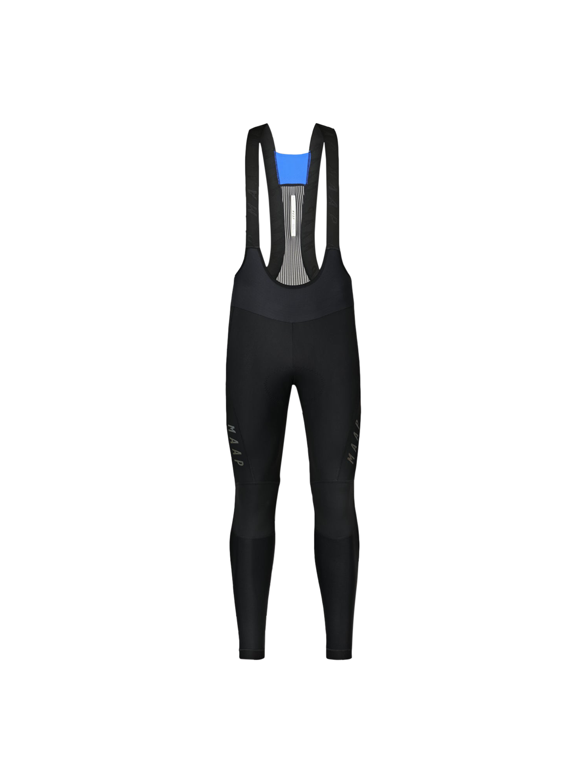 Culotte largo MAAP Apex Deep Winter Bib Tight en Black, producto plano sobre fondo #Color_Black