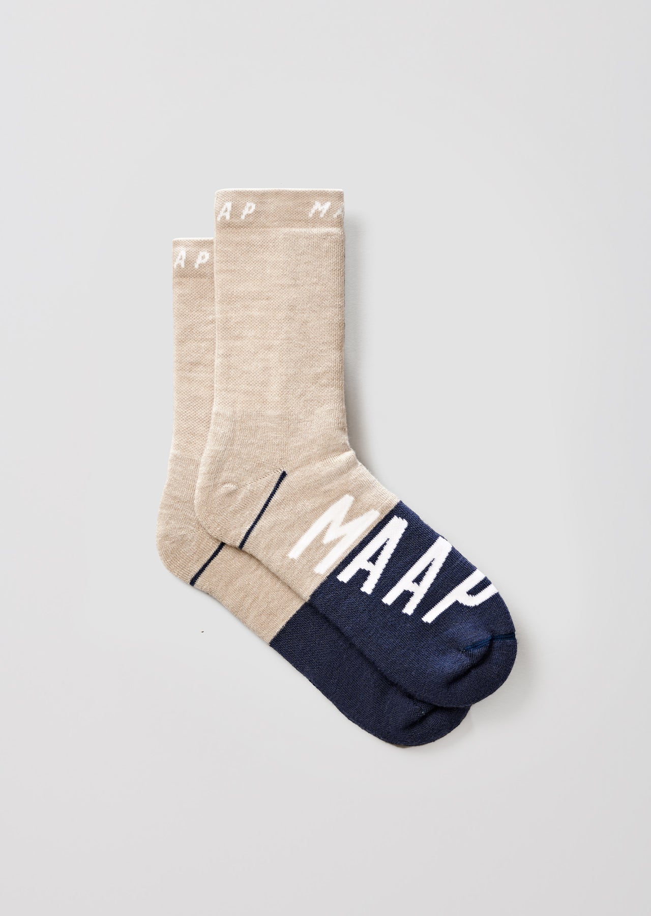 Apex Wool Sock color Oatmeal (vista 2) - MAAP