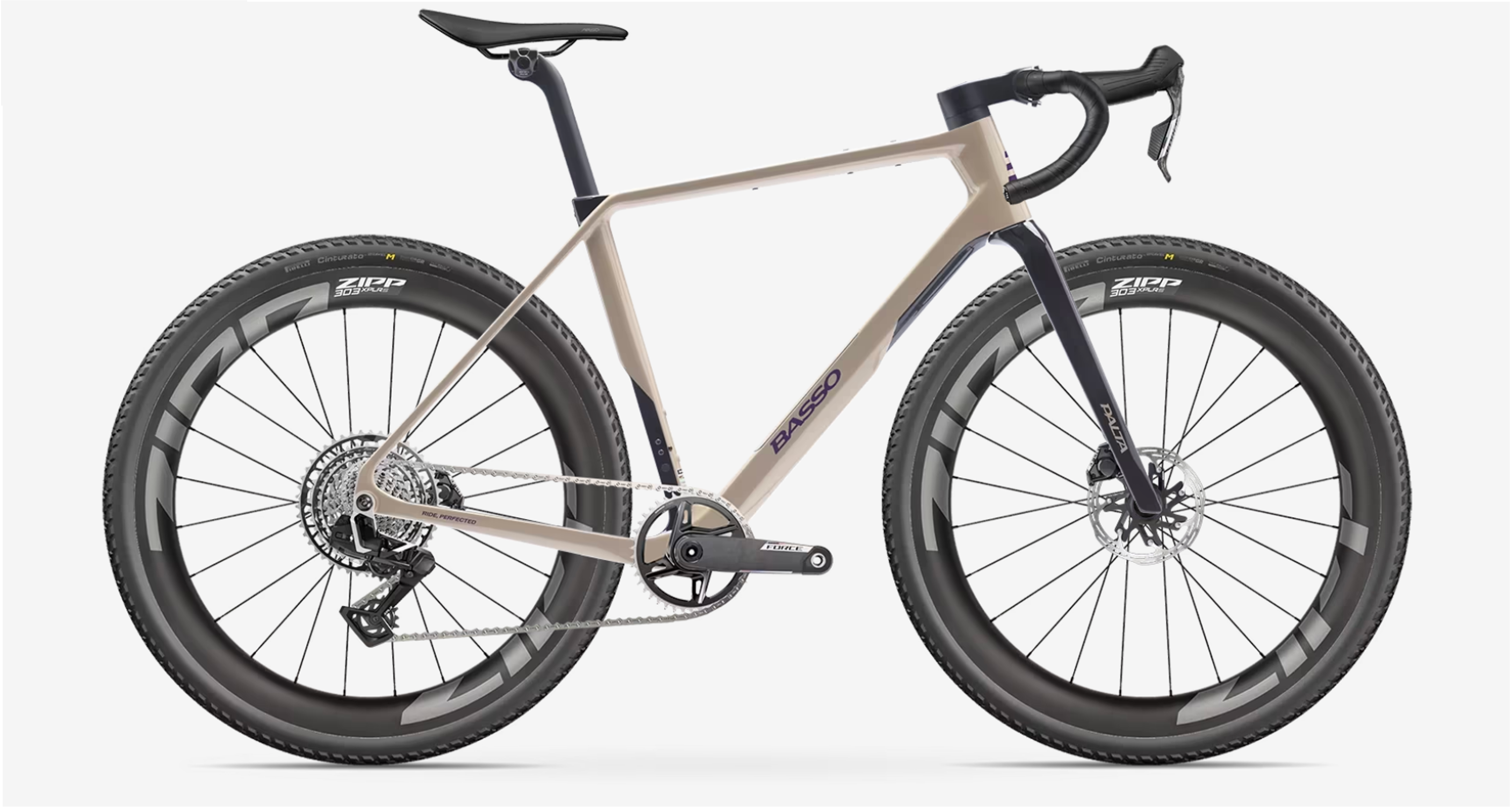 Bicicleta Basso Palta III Sram Force XPLR AXS + Ruedas Zipp 303 XPLR S