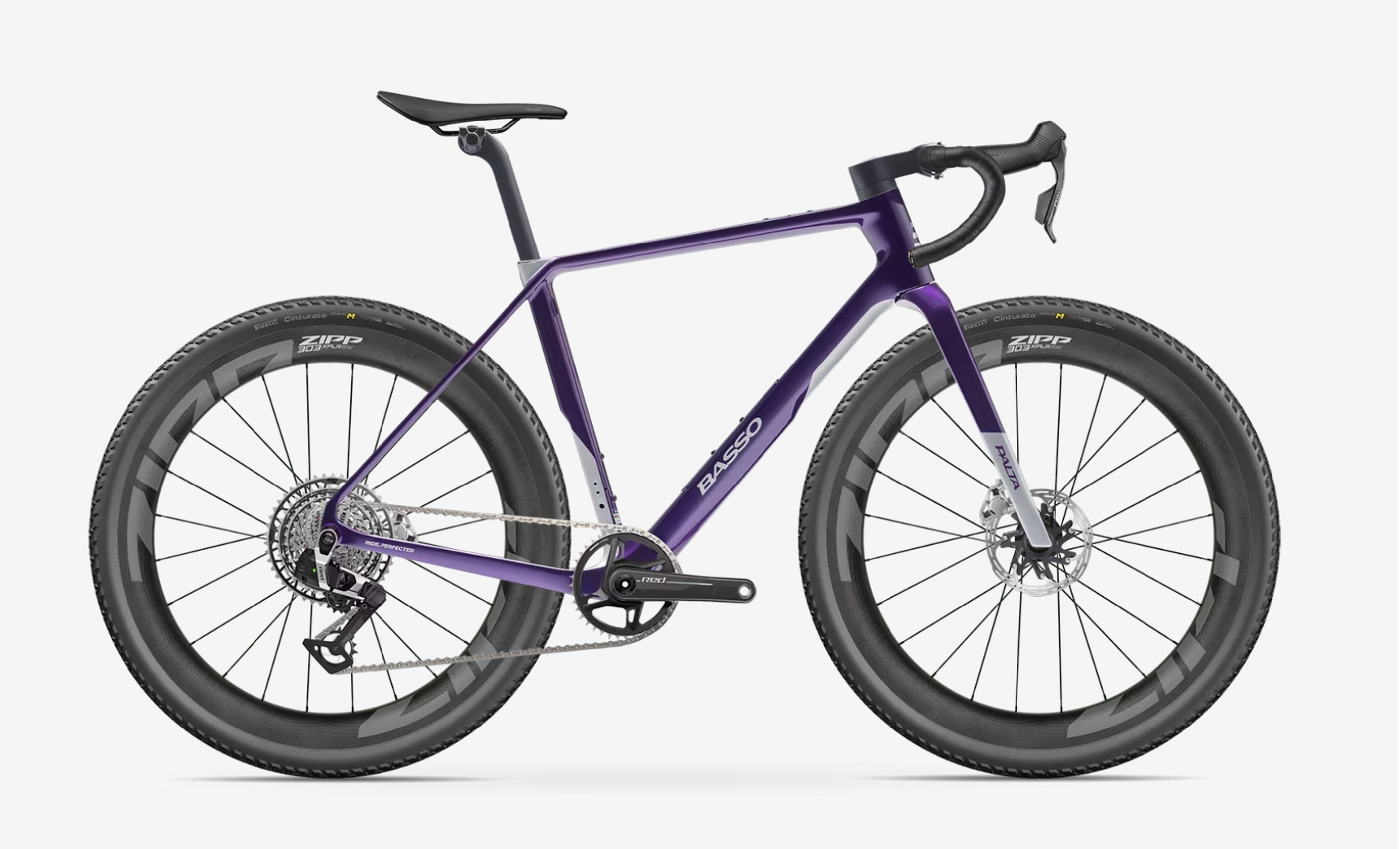 Basso Palta III Sram Red XPLR AXS bicycle + Zipp 303 XPLR SW wheels