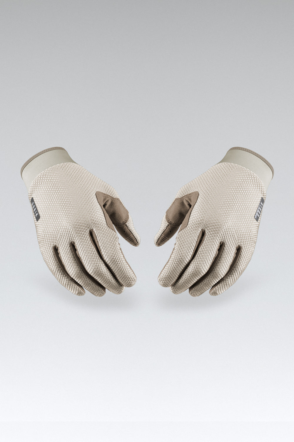 Guantes Gobik Lynx 2.0 en Tofu, bodegón del par de guantes largos vistos de dorso #Color_Tofu