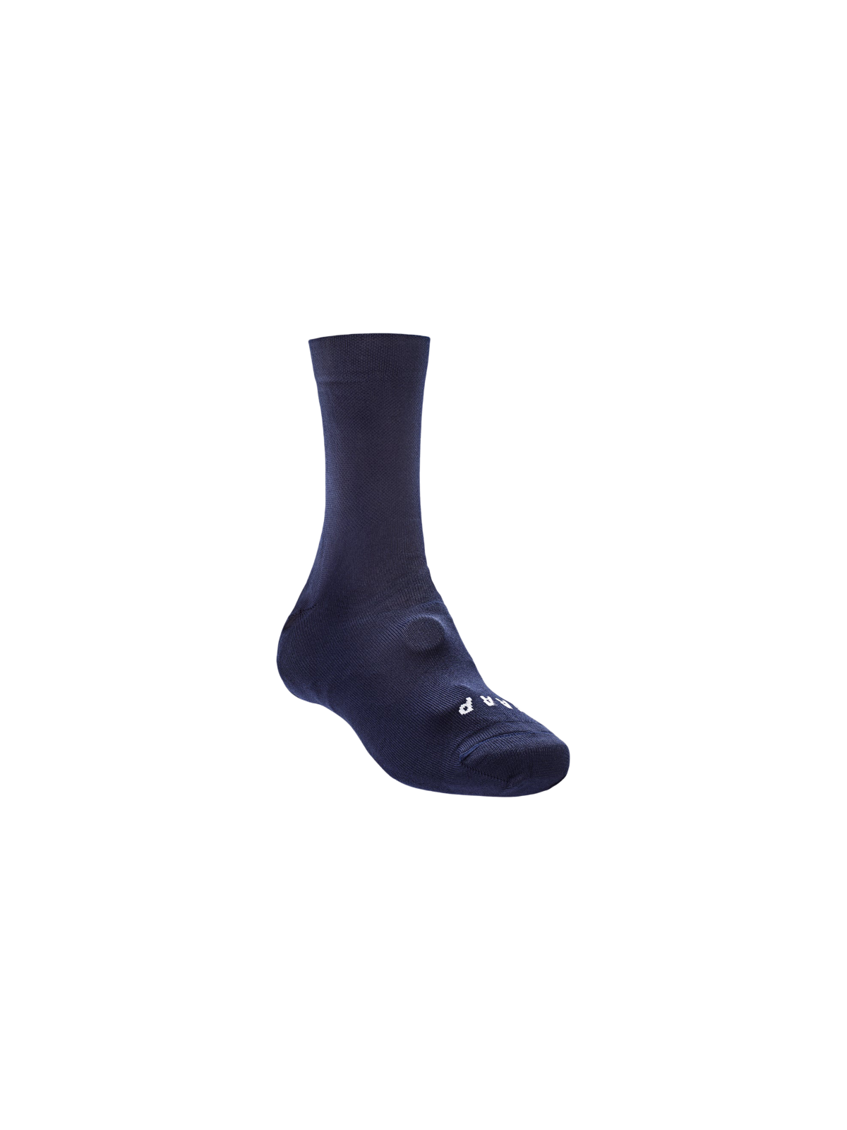 Cubrezapatillas MAAP Knitted Oversock en Navy, producto plano sobre fondo #Color_Navy