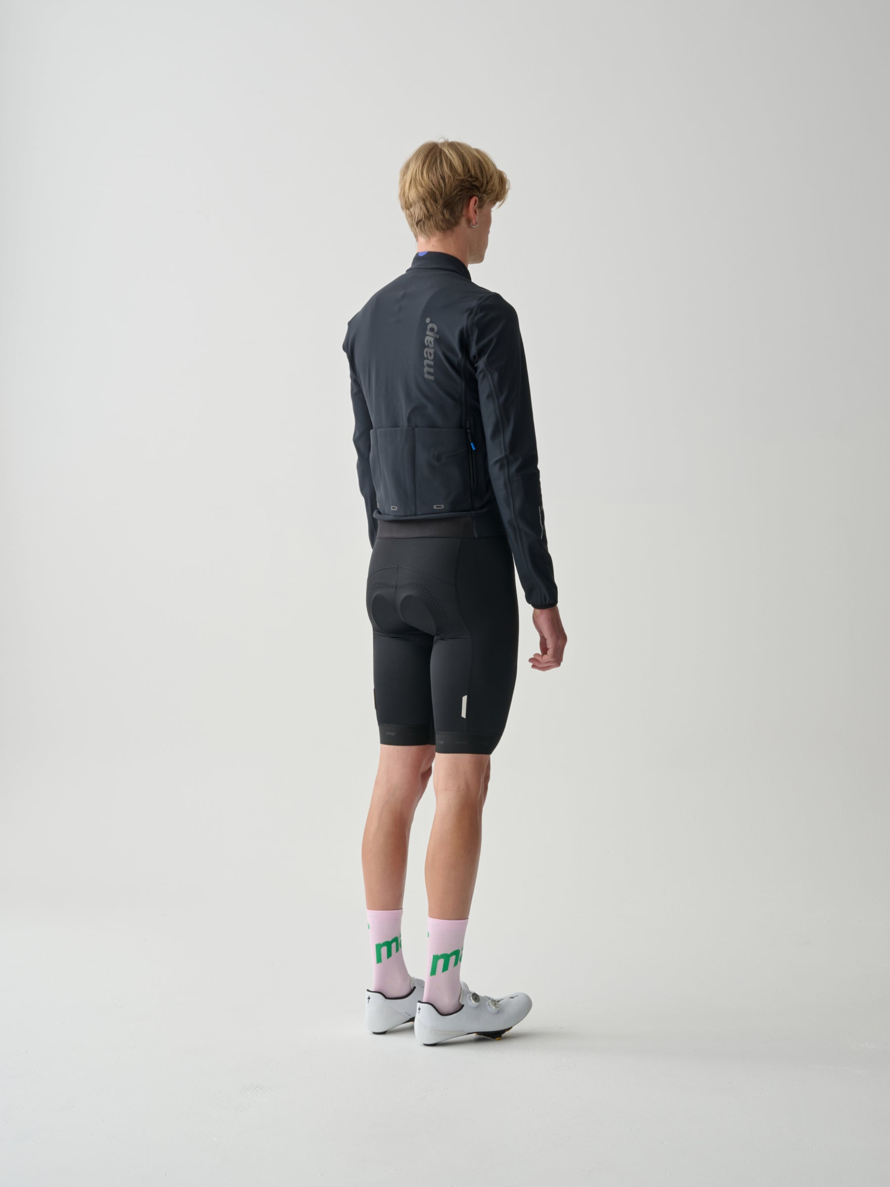Training Winter Jacket color Black (vista 4) - MAAP