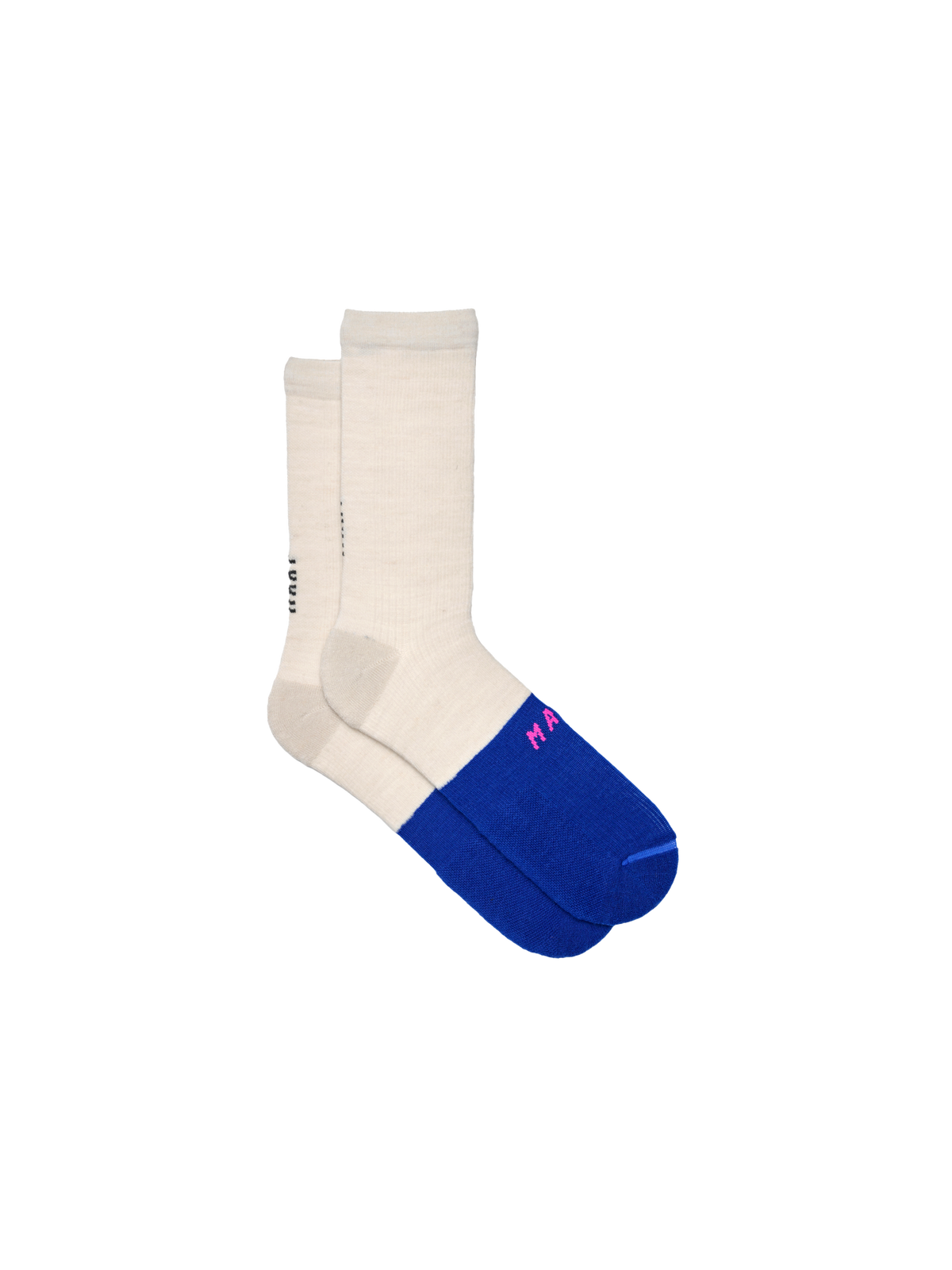 Calcetines Maap Division Merino Fog RGB Blue producto plano #Color_Blanco