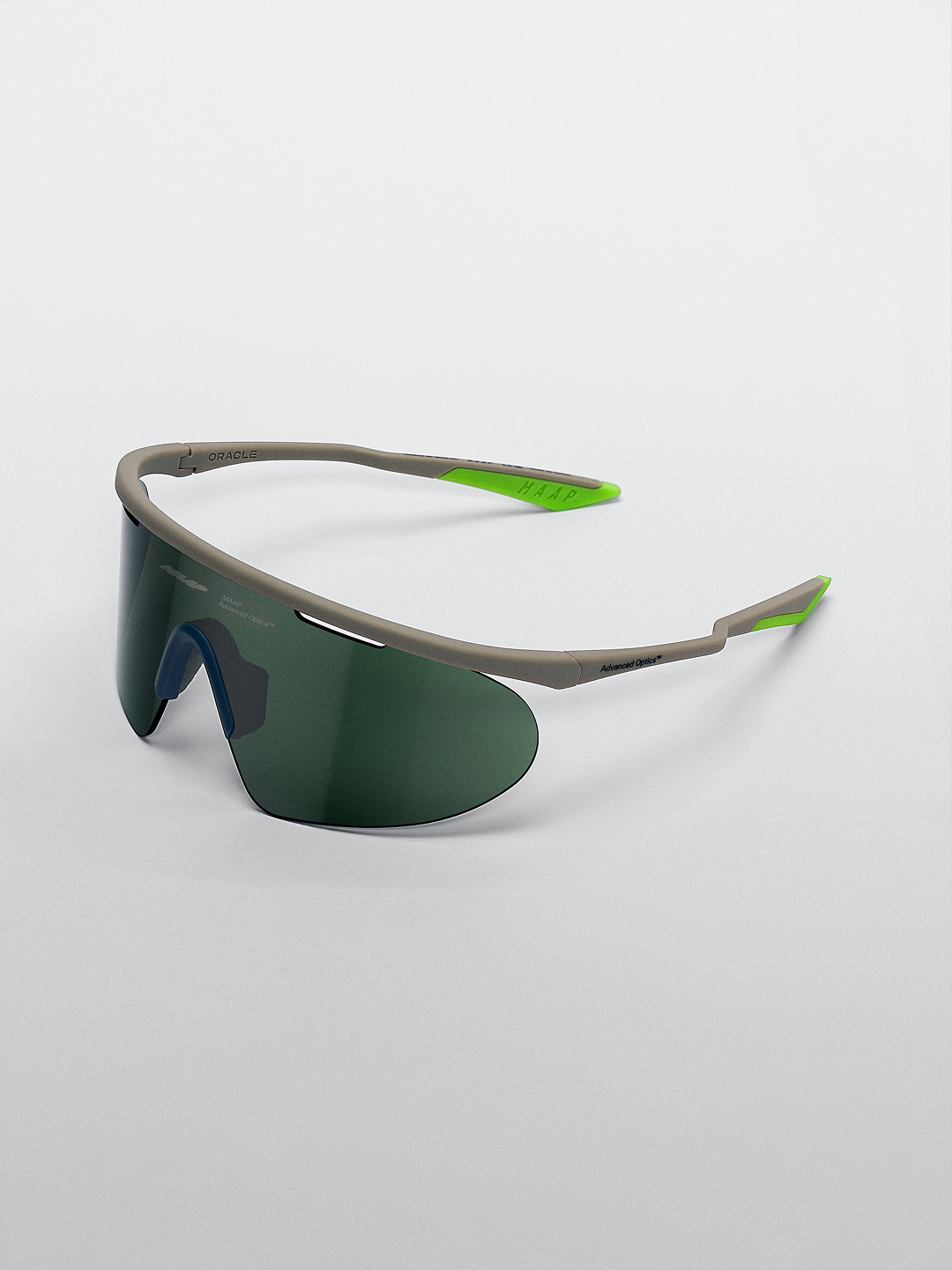 Gafas MAAP Oracle Sunglasses en Fog, vista en tres cuartos #Color_Fog