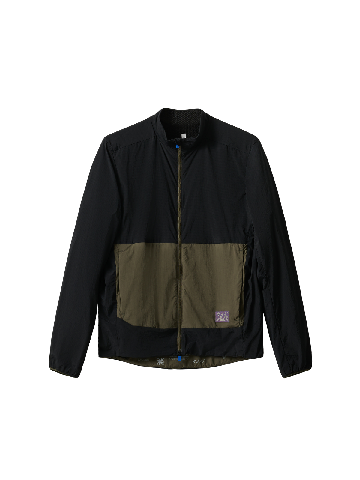 Chaqueta MAAP Alt Road Insulated Jacket en Black, producto plano sobre fondo #Color_Black