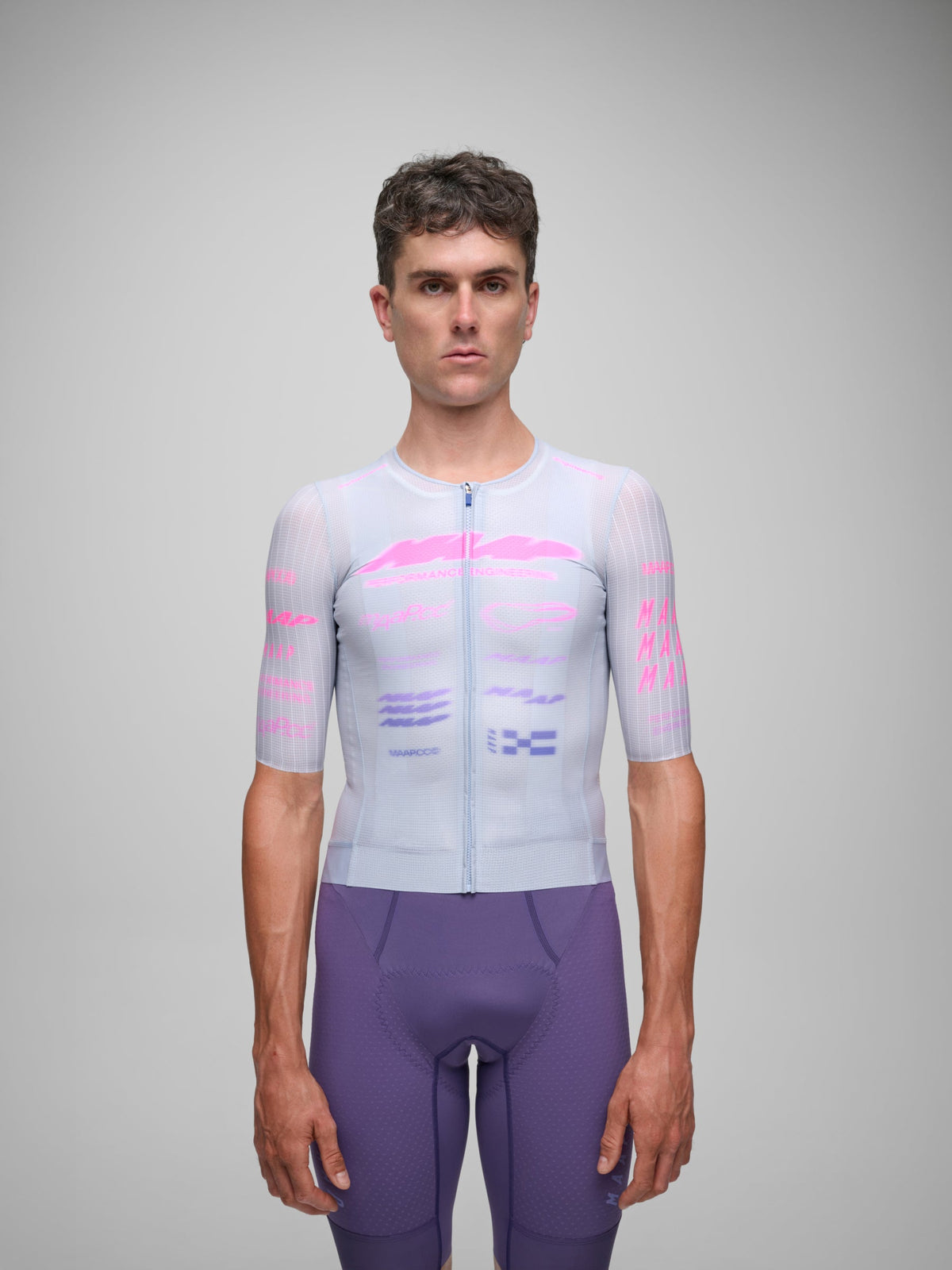Maillot MAAP Beta Pro Aero Jersey en Xenon Purple, imagen principal #Color_Xenon Purple