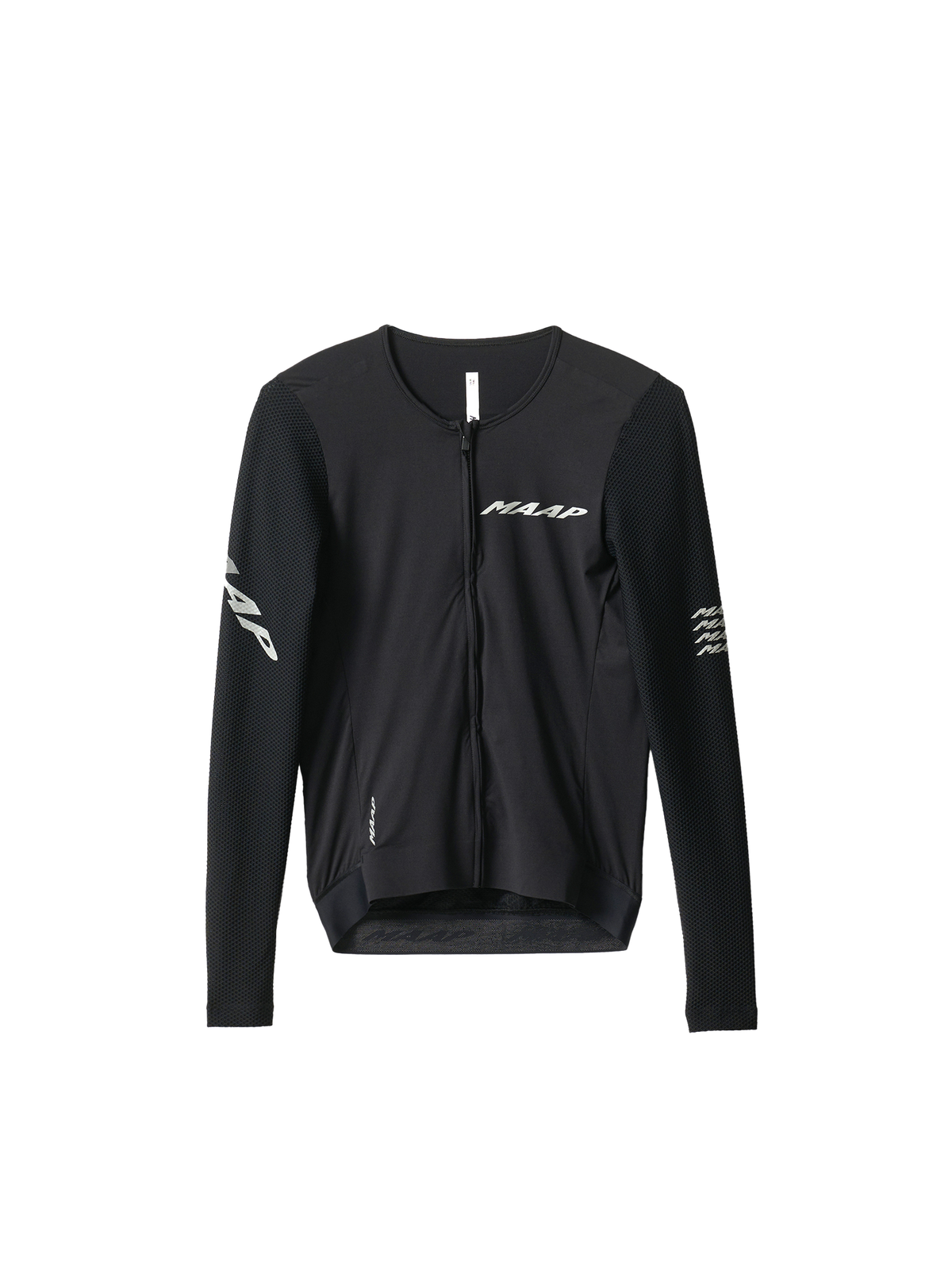 Maillot Largo Maap Pro Emerge LS Jersey · Negro · Producto en plano #Color_Negro