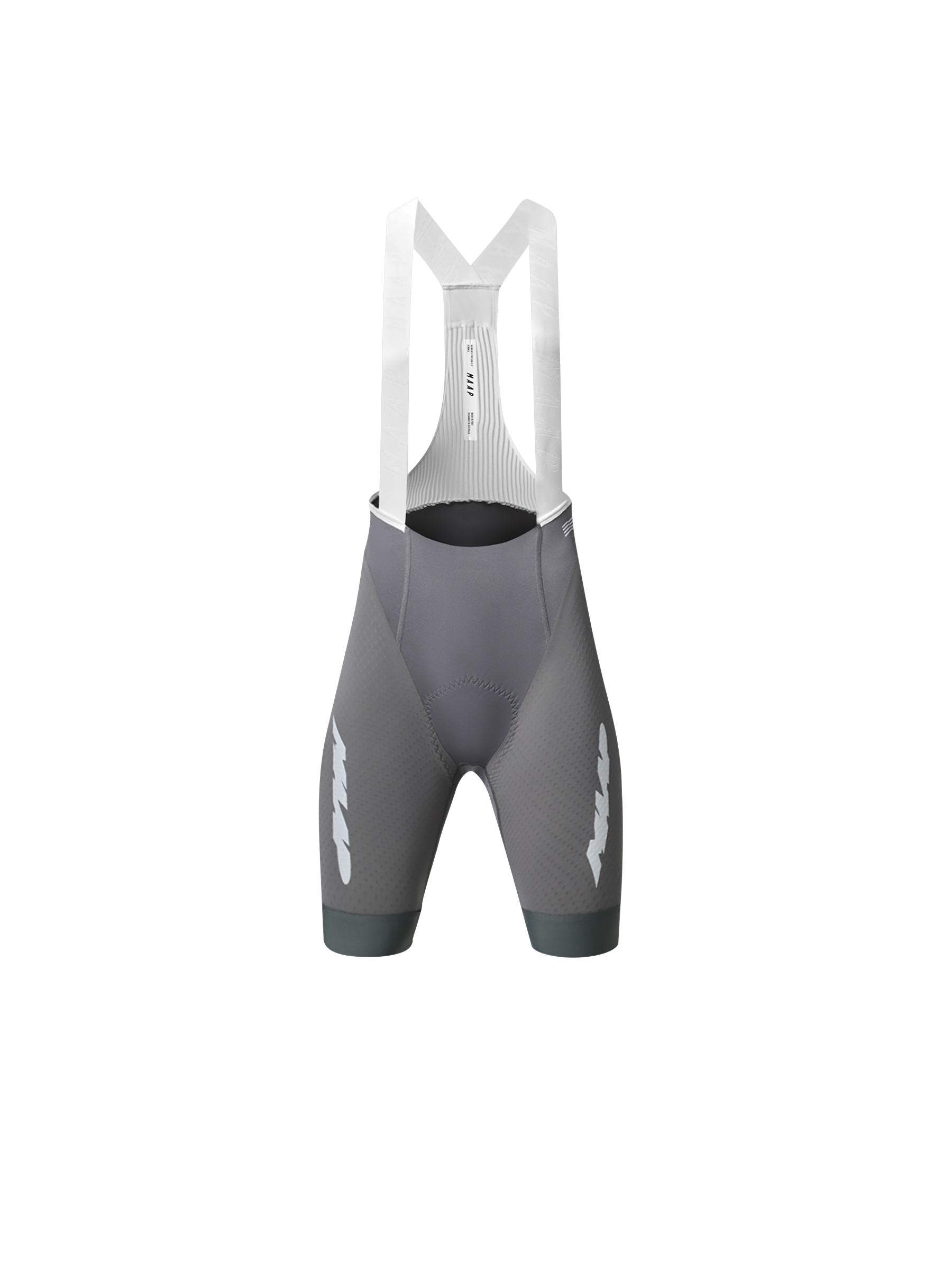 Culotte corto de mujer MAAP Eclipse Pro Bib 2.0 en Dark Shadow, producto plano sobre fondo #Color_Dark Shadow