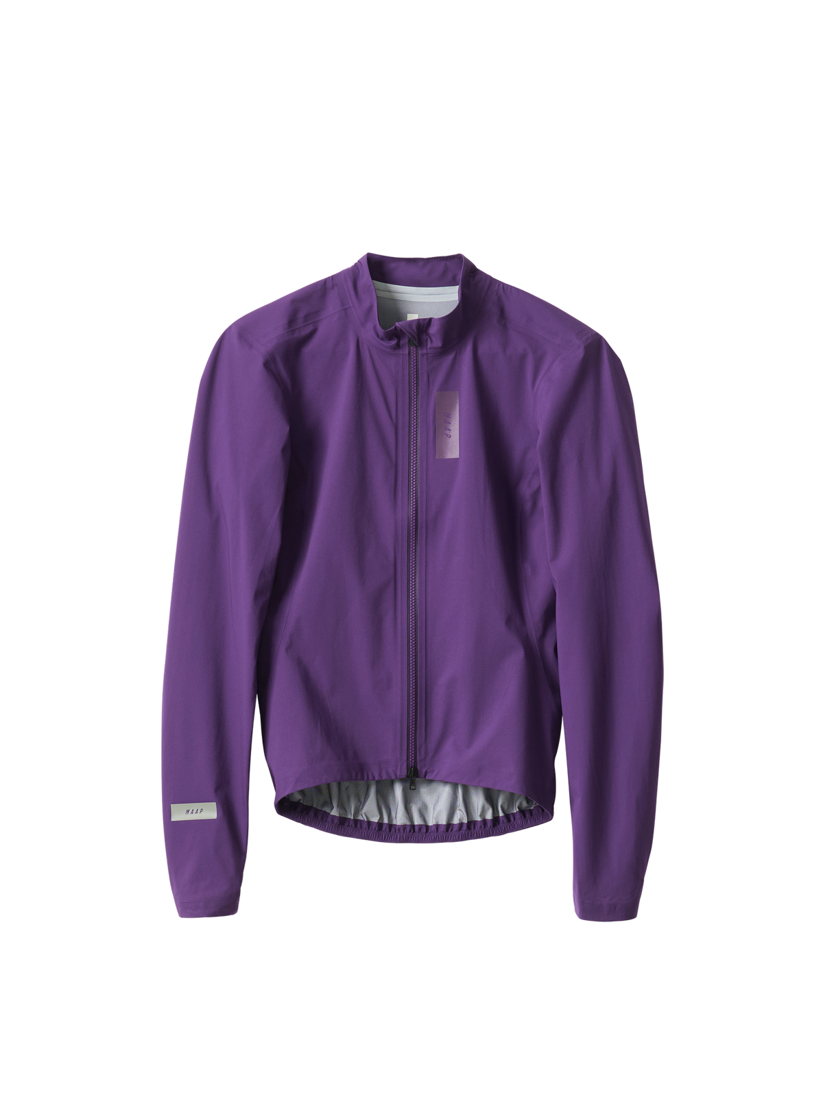 Chaqueta de mujer MAAP Pro Atmos Jacket en Phantom Purple, producto plano sobre fondo #Color_Phantom Purple