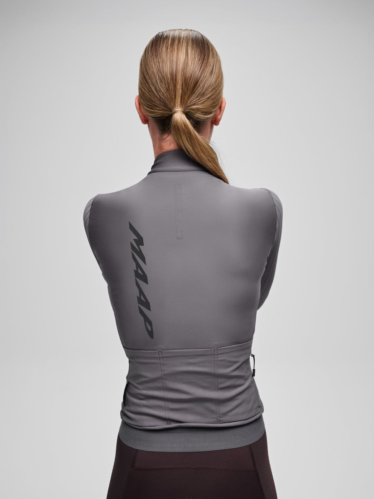 Maillot de mujer MAAP Pro Aero Thermal LS Jersey en Meteorite, vista alternativa #Color_Meteorite