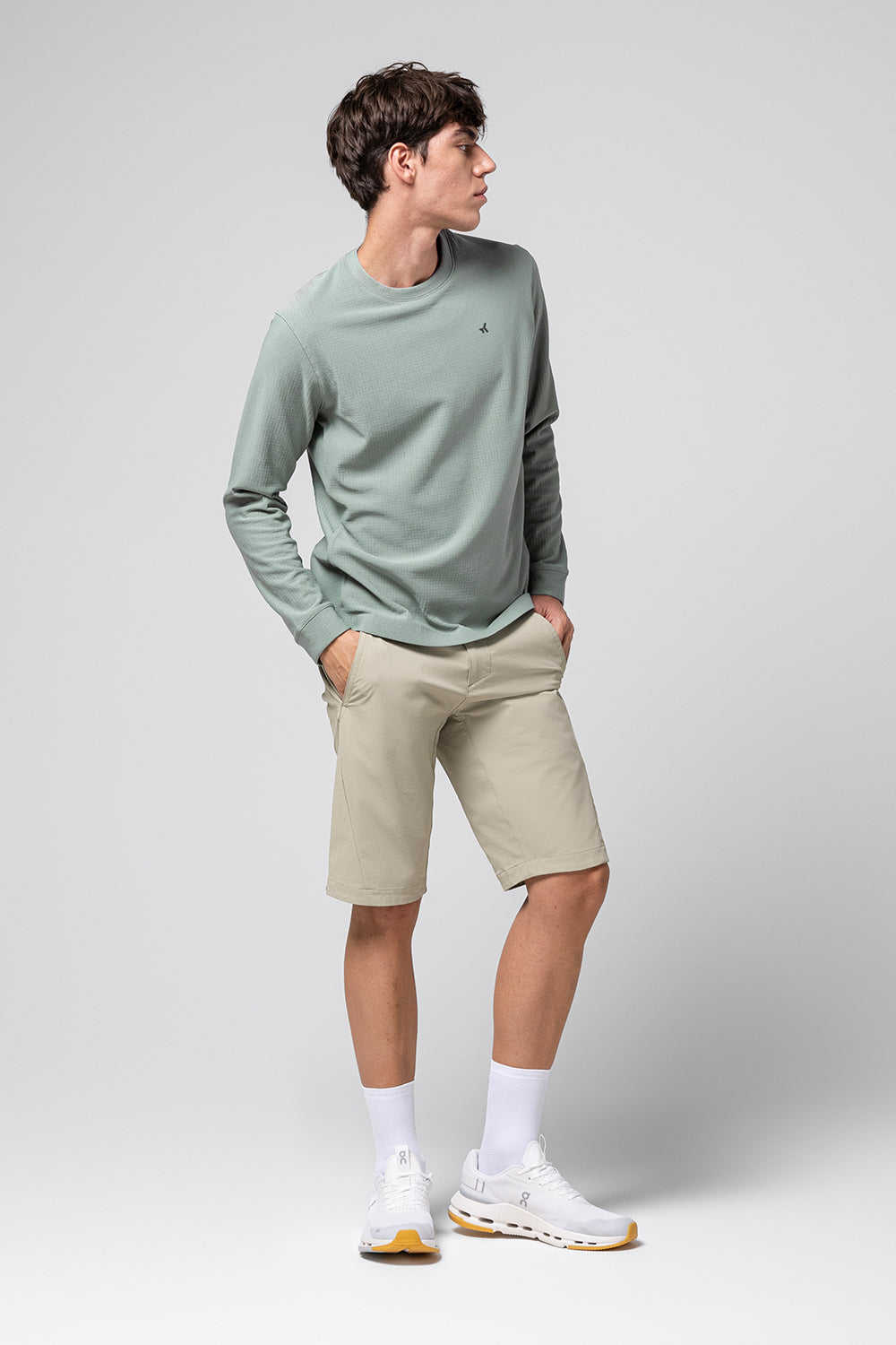 Pantalón Corto Gobik Commuter, Abbey, foto 1 #Color_Beige
