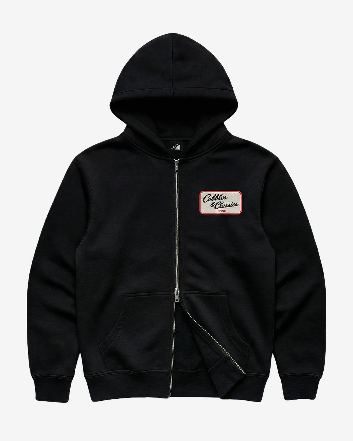 Sudadera Bonk Cobbles & Classics Zip Hoodie Black