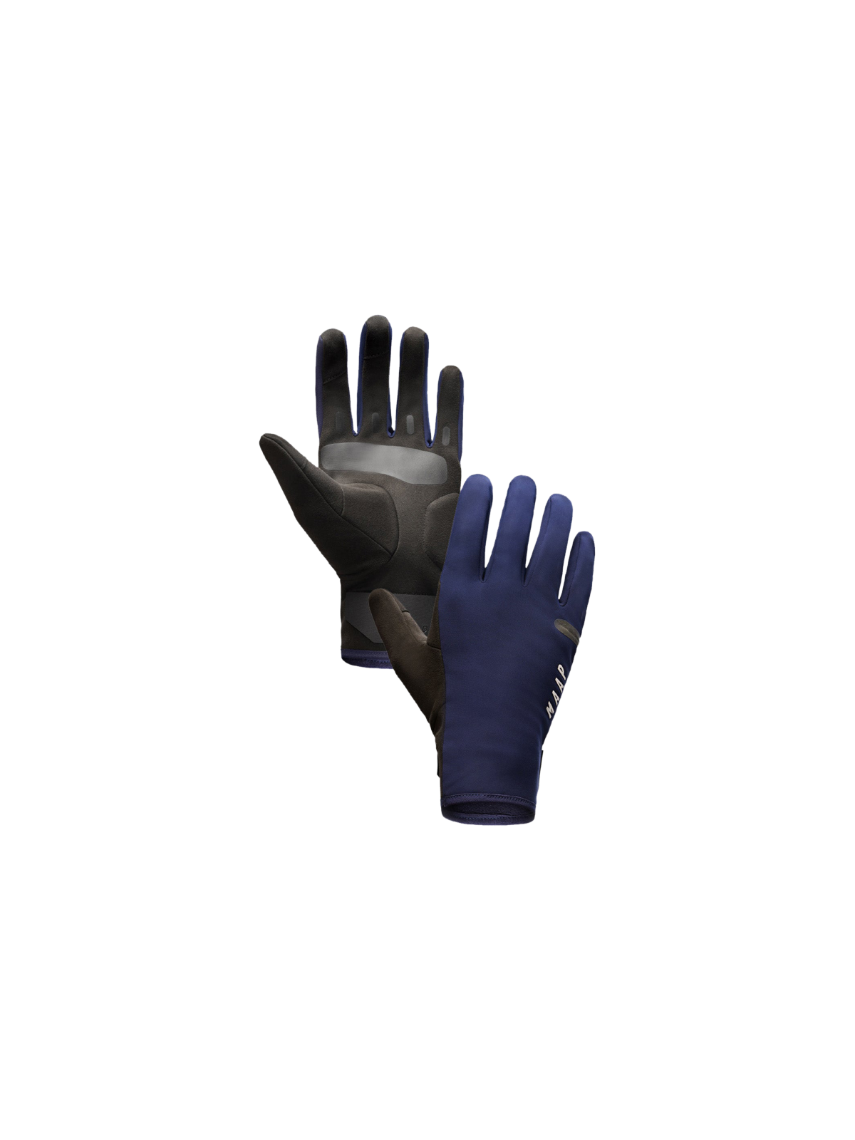 Guantes de invierno MAAP Winter Glove en Navy, producto plano sobre fondo #Color_Navy