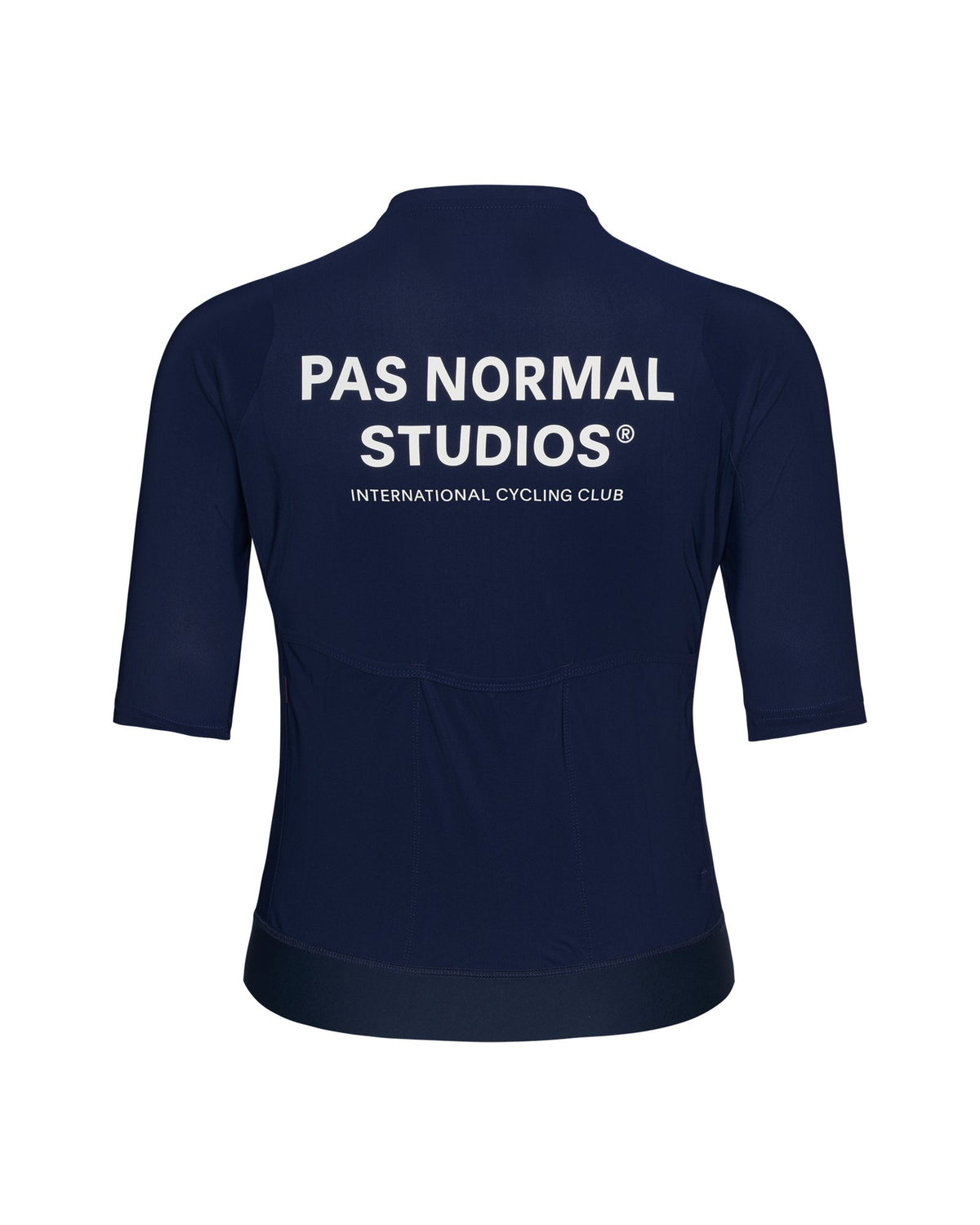 Maillot corto de mujer Pas Normal Studios Essential en Navy, vista trasera #Color_Navy