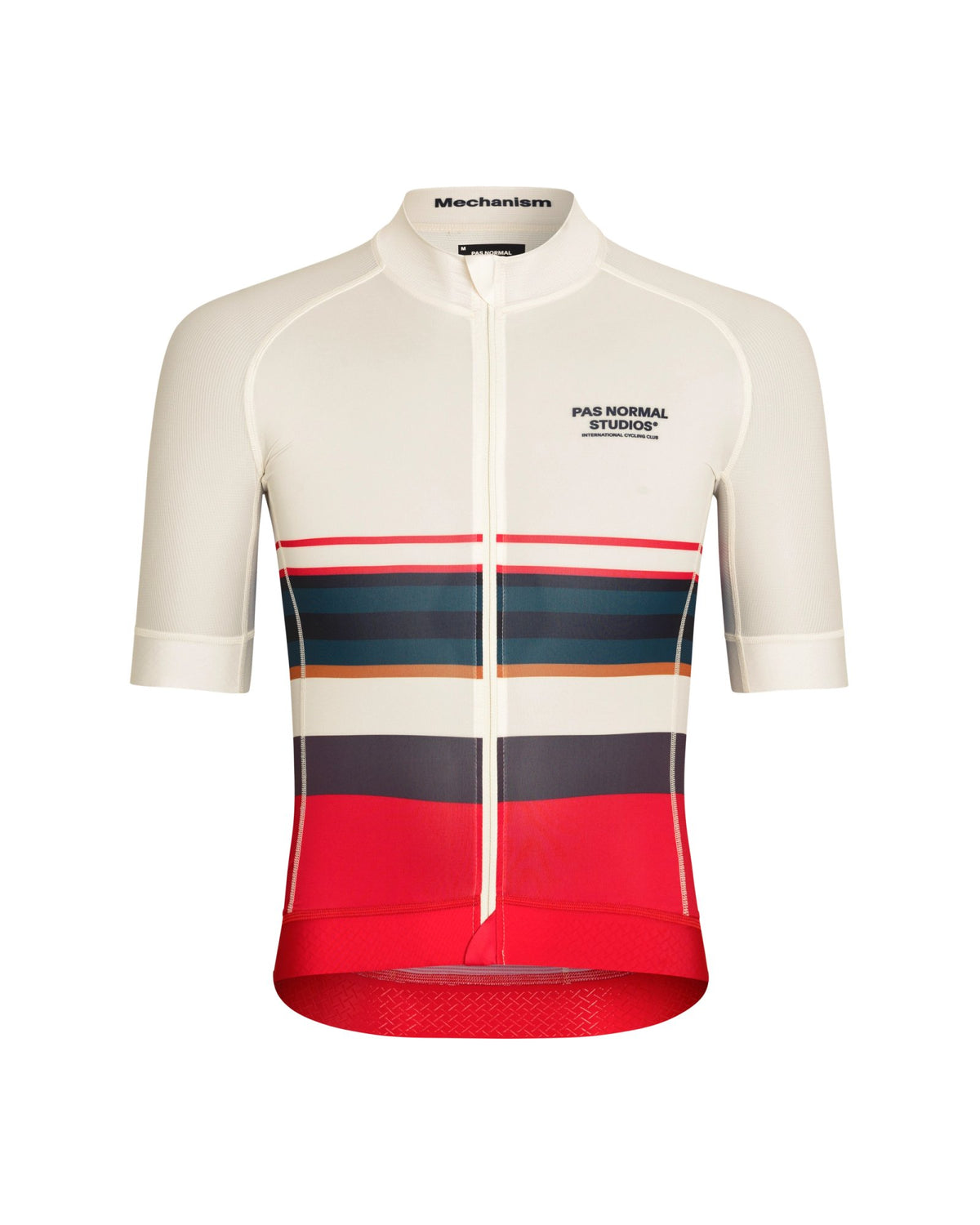 Maillot Corto Pas Normal Studios Mechanism en Off White, producto plano sobre fondo #Color_Off White