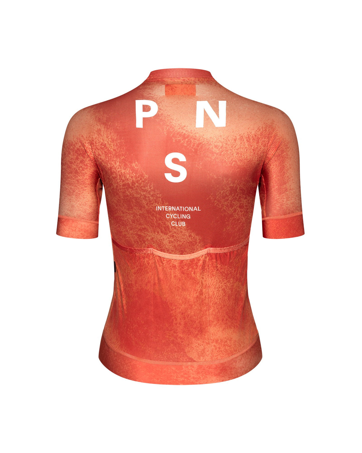 Maillot Corto Mujer Pas Normal Studios Mechanism en AOP Hibiscus Orange, bodegón trasero #Color_AOP Hibiscus Orange