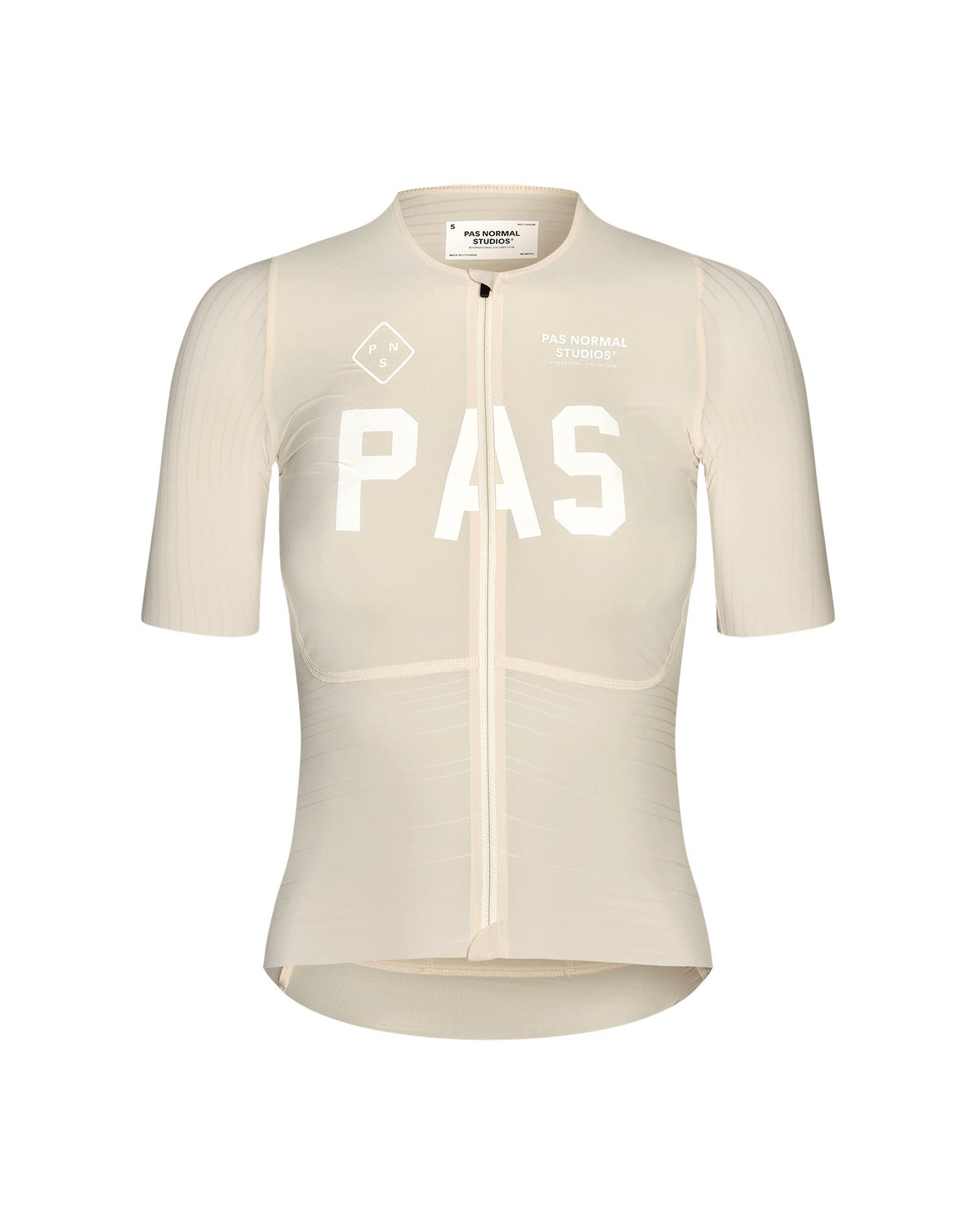 Maillot Mujer Pas Normal Studios PAS Mechanism Pro en Cream, vista frontal #Color_Cream