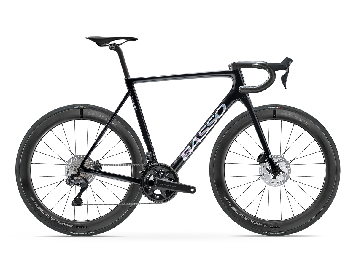Bicicleta Basso Diamante Ultegra 8170 Di2 Prism con ruedas Fulcrum Wind 57 — render corregido
