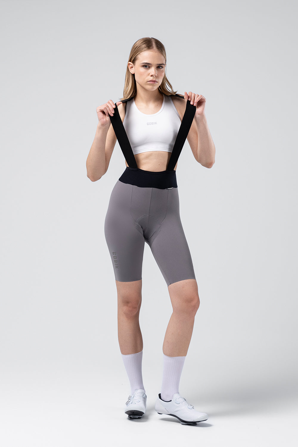 Culotte Corto Mujer Gobik X en Kettle, vista frontal sobre modelo #Color_Kettle