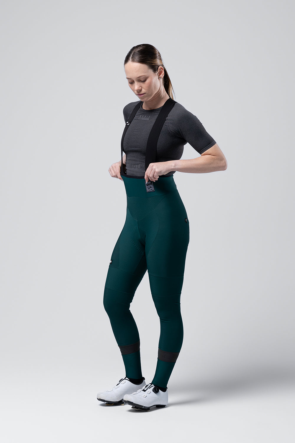 Culotte Largo Mujer Gobik Absolute 7.0 en Sunken, vista frontal sobre modelo #Color_Sunken