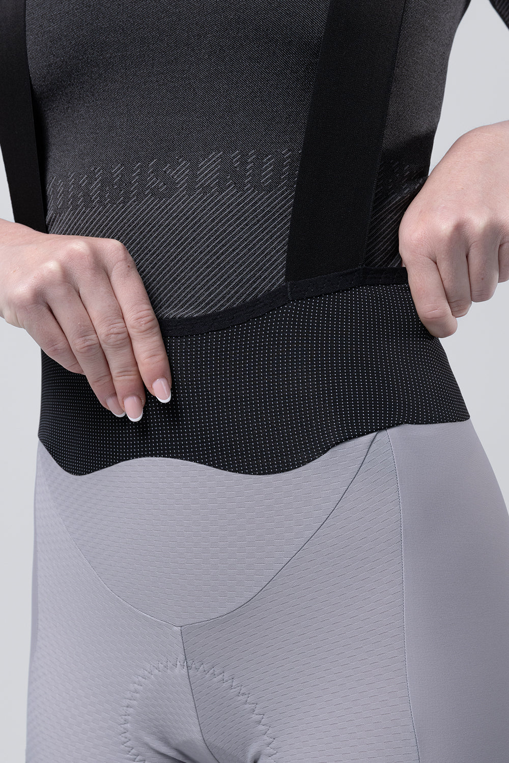 Culotte Largo Mujer Gobik Grit en Tapioca, detalle del panel de cintura de rejilla #Color_Tapioca