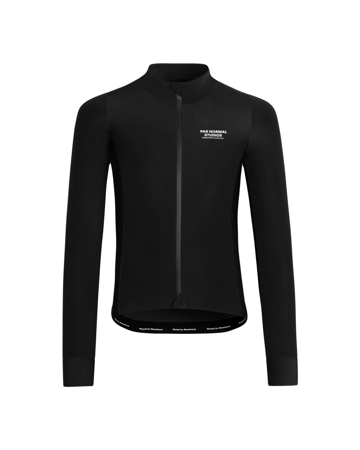 Maillot largo térmico Pas Normal Studios Mechanism Thermal en Black, vista frontal #Color_Black