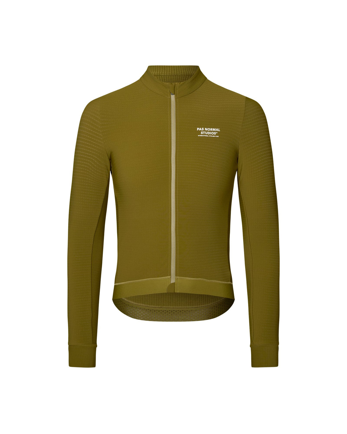 Maillot Largo Pas Normal Studios Essential en Khaki Green, producto plano sobre fondo #Color_Khaki Green