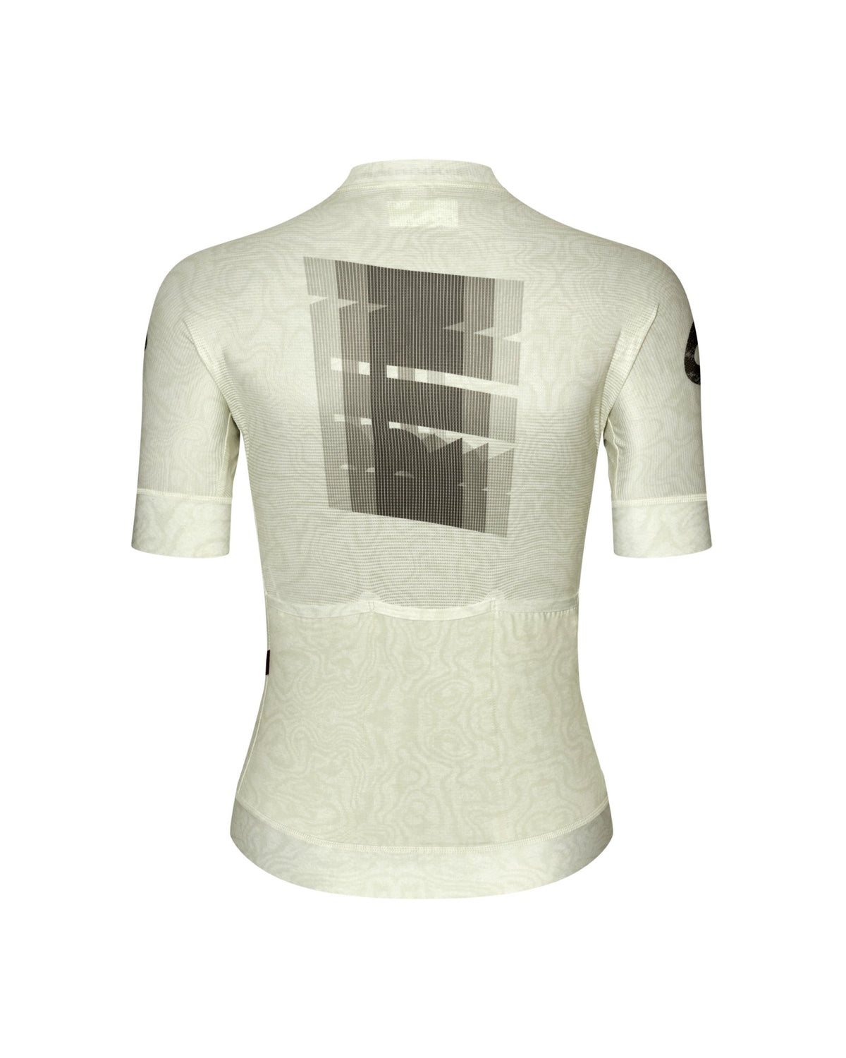 Maillot Corto Mujer Pas Normal Studios Mechanism Logo en AOP RTN Off White, bodegón trasero #Color_AOP RTN Off White