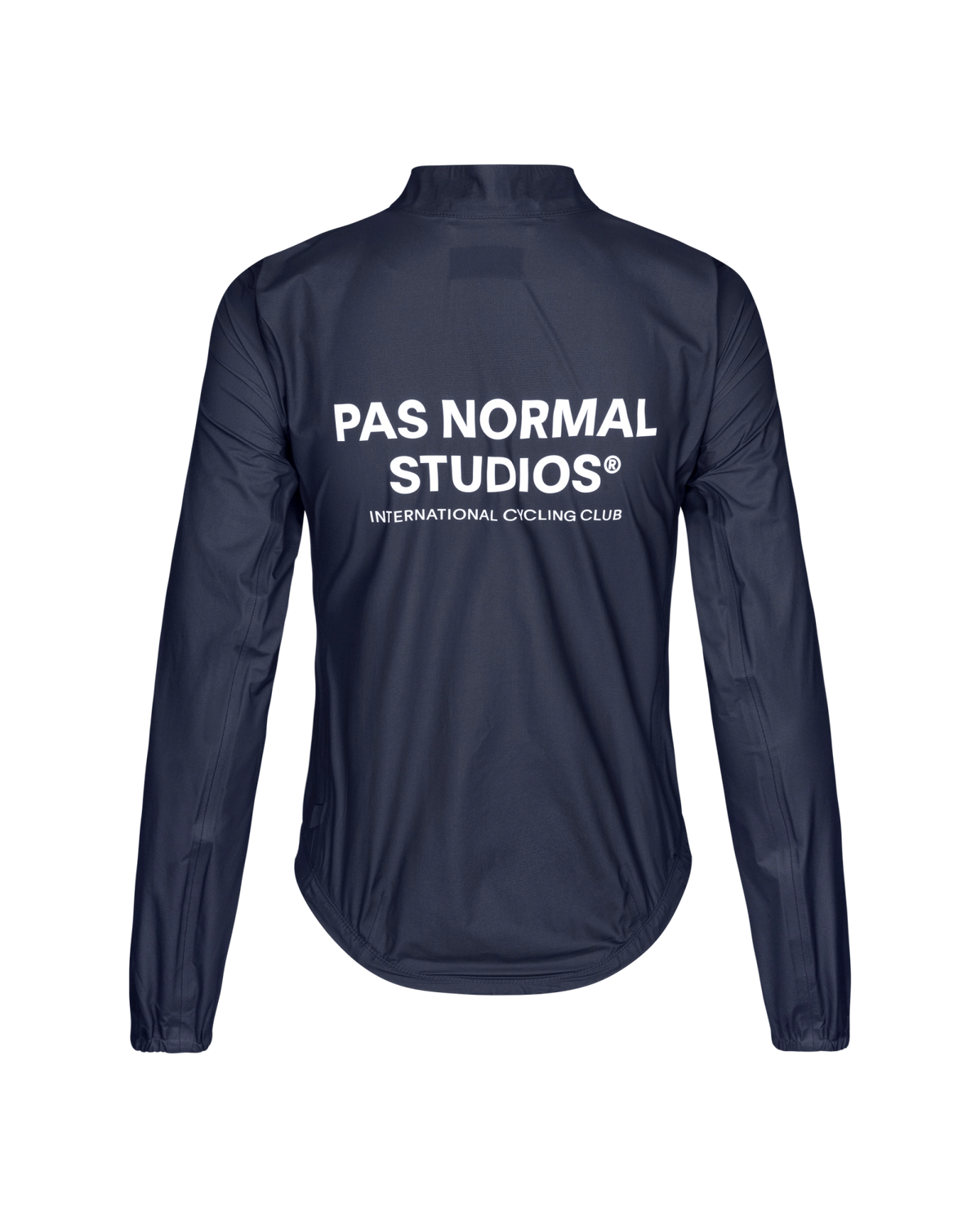 Chaqueta Mujer Pas Normal Studios Mechanism Pertex Rain, vista trasera, color Navy #Color_Navy
