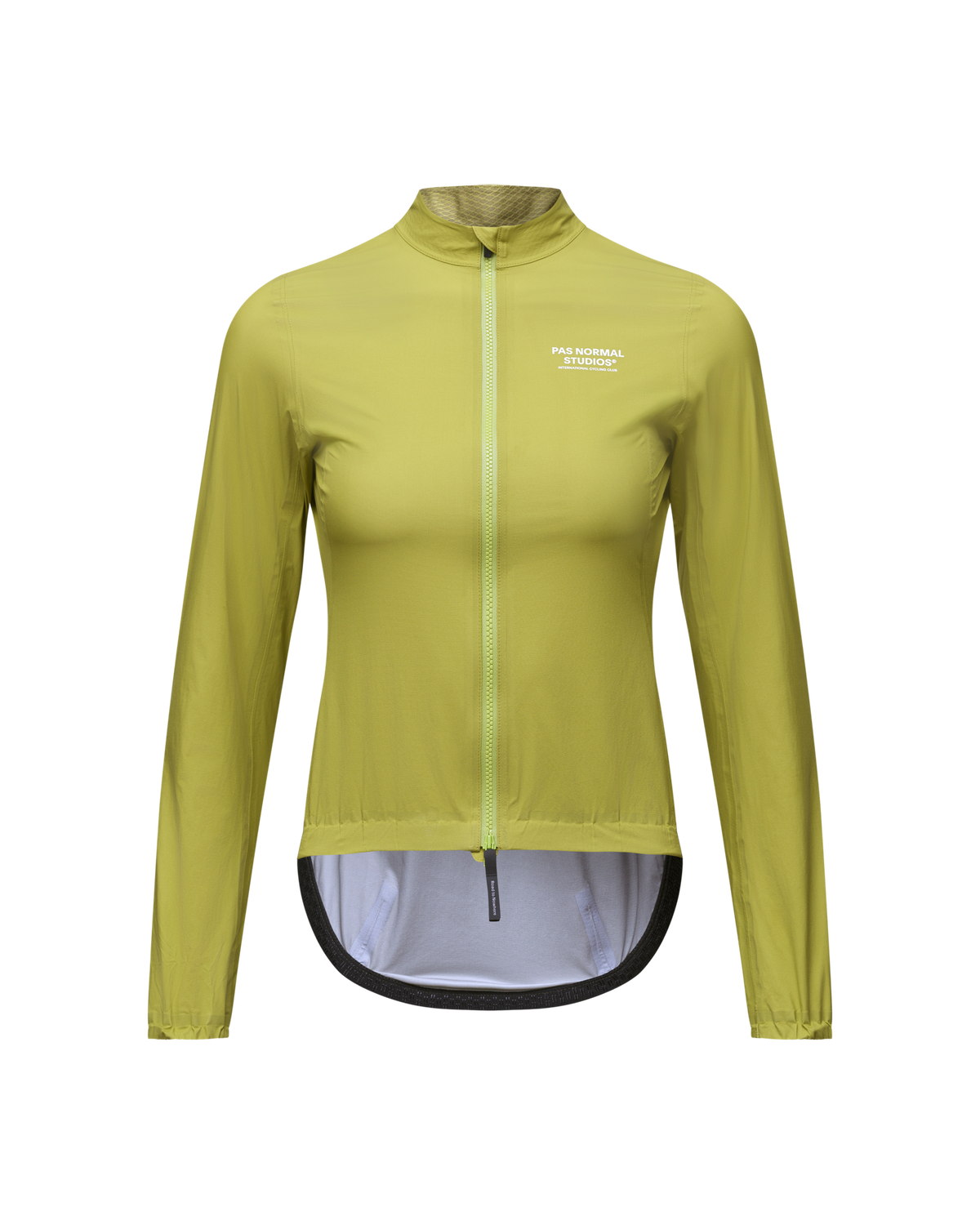 Chaqueta Mujer Pas Normal Studios Mechanism Rain, vista frontal, color Moss Green #Color_Moss Green