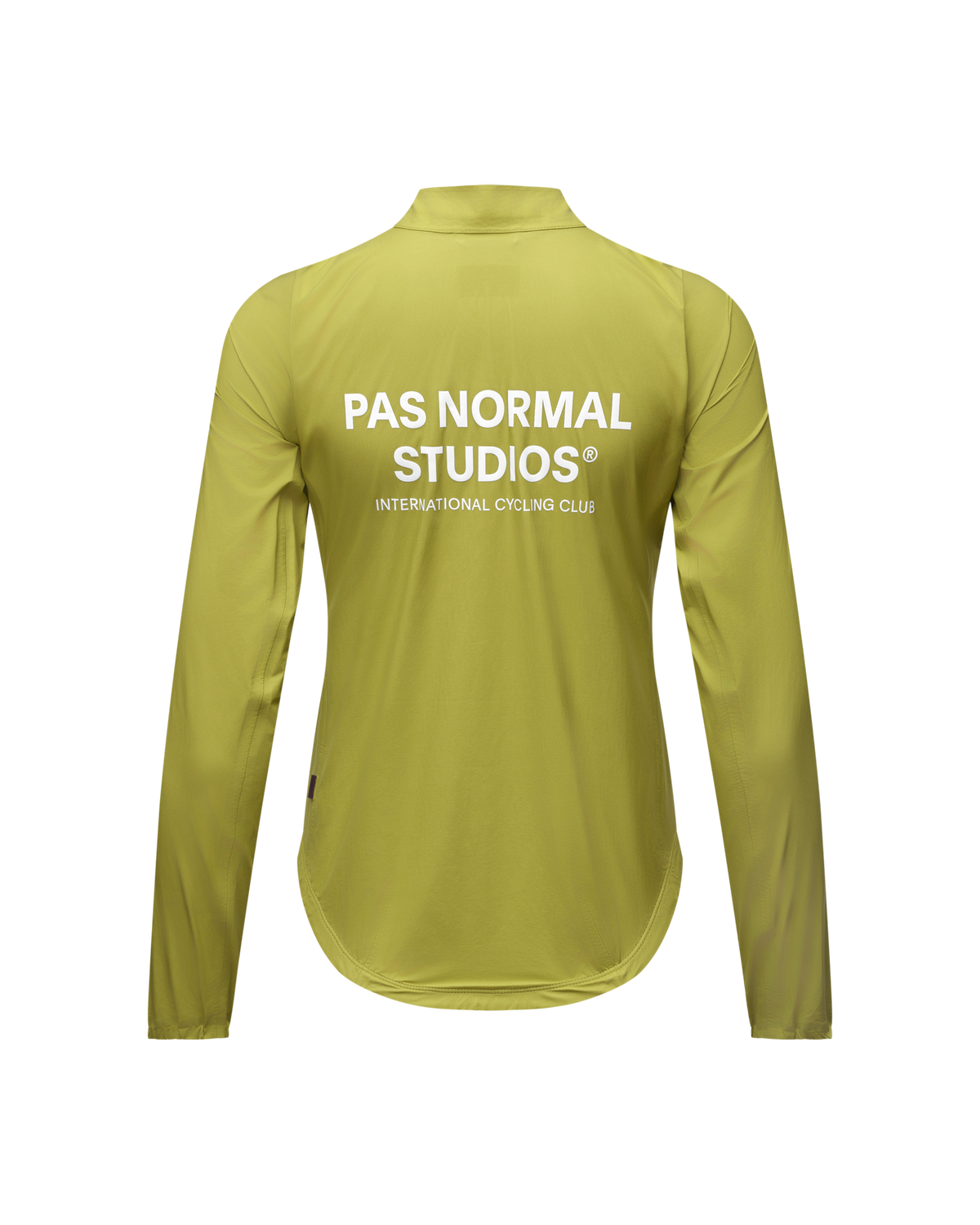 Chaqueta Mujer Pas Normal Studios Mechanism Rain, vista trasera, color Moss Green #Color_Moss Green