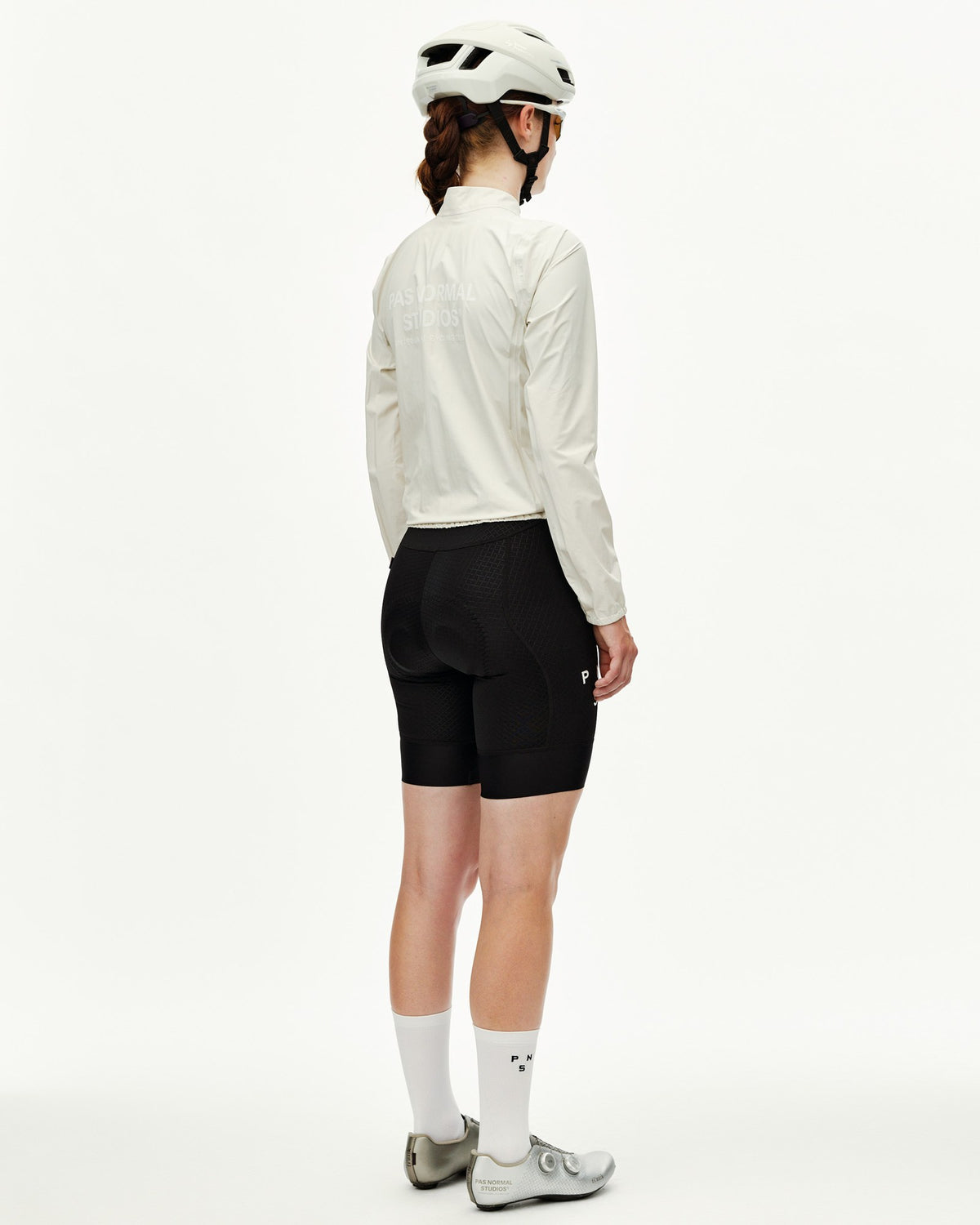 Chaqueta Mujer Pas Normal Studios Mechanism Rain, vista frontal, color Off White #Color_Off White
