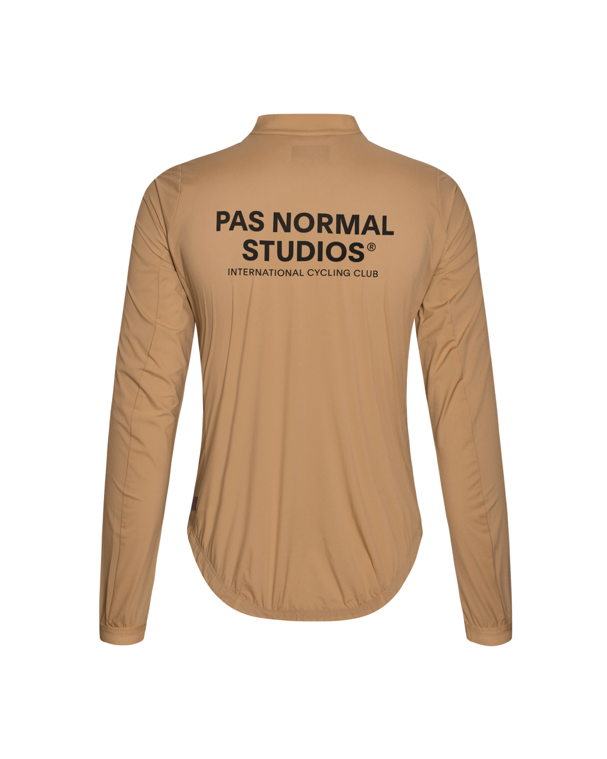 Chaqueta Mujer Pas Normal Studios Mechanism Stow Away, vista trasera, color Camel #Color_Camel