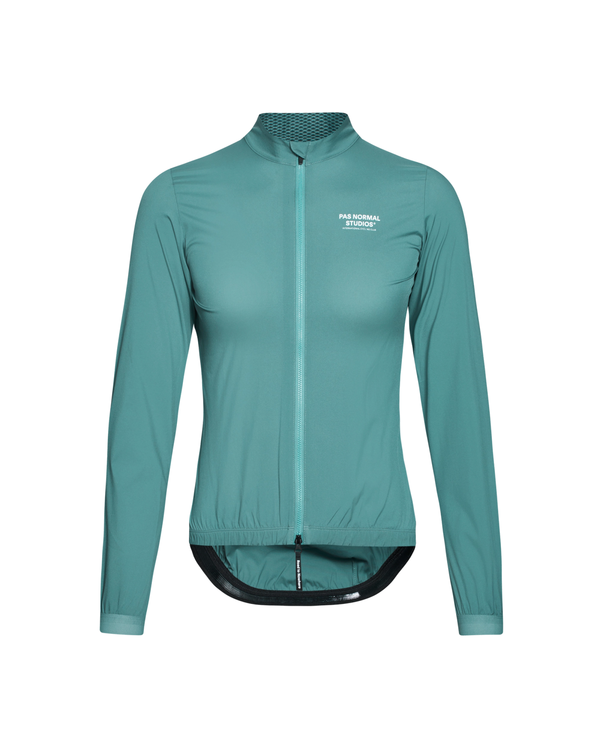 Chaqueta Mujer Pas Normal Studios Mechanism Stow Away, vista frontal, color Grey Teal #Color_Grey Teal