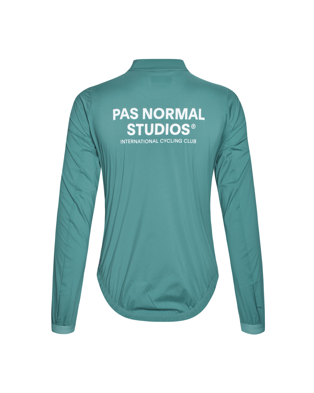 Chaqueta Mujer Pas Normal Studios Mechanism Stow Away, vista trasera, color Grey Teal #Color_Grey Teal