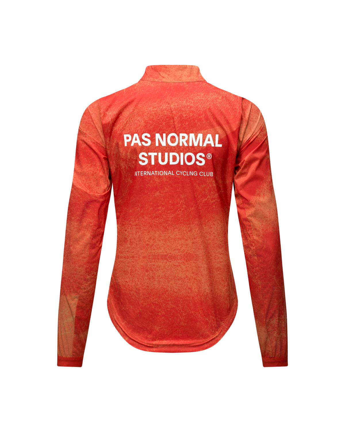 Chaqueta Mujer Pas Normal Studios Mechanism Stow Away, vista trasera, color Hibiscus Orange #Color_Hibiscus Orange