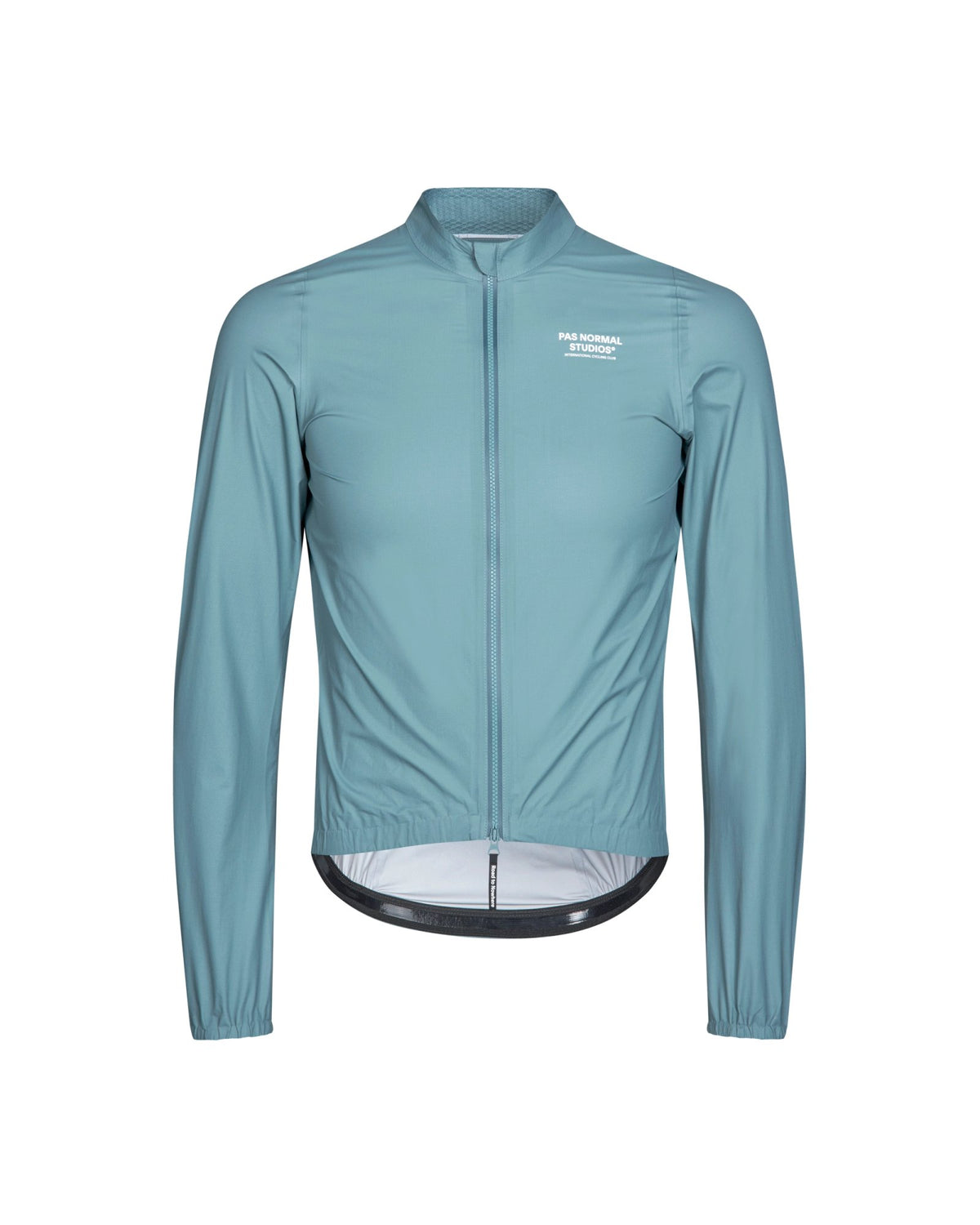 Chaqueta PNS Mechanism Rain en Dusty Teal, vista frontal #Color_Dusty Teal